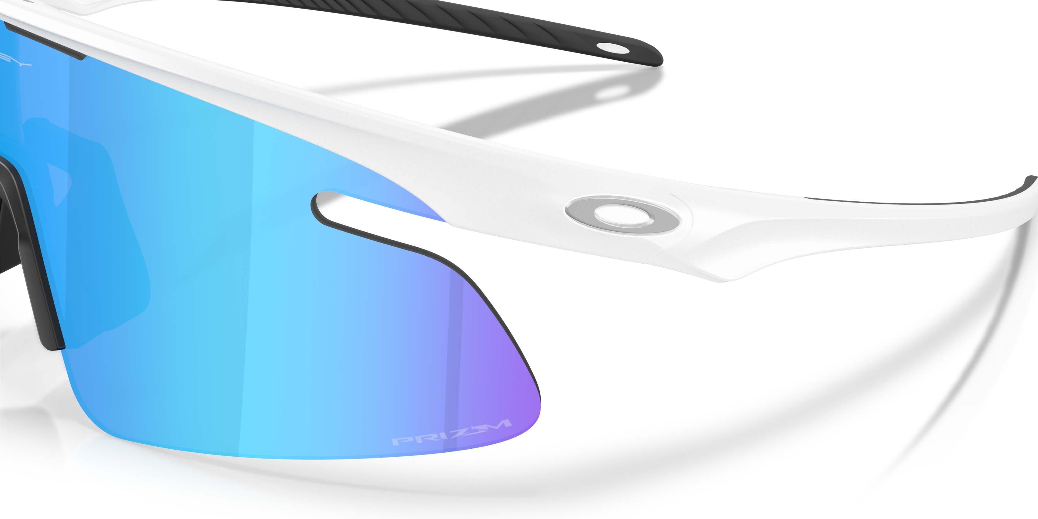 Oakley RSLV Lite Prizm Sapphire Sunglasses &ndash; Matte White - WHITE/BLUE Thumbnail View 4