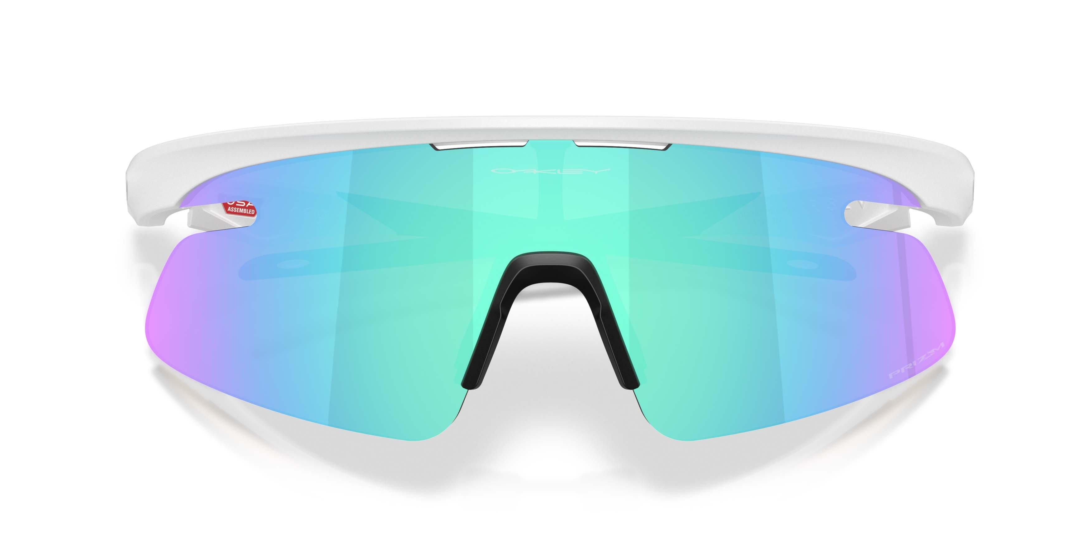Oakley RSLV Lite Prizm Sapphire Sunglasses &ndash; Matte White - WHITE/BLUE Thumbnail View 7
