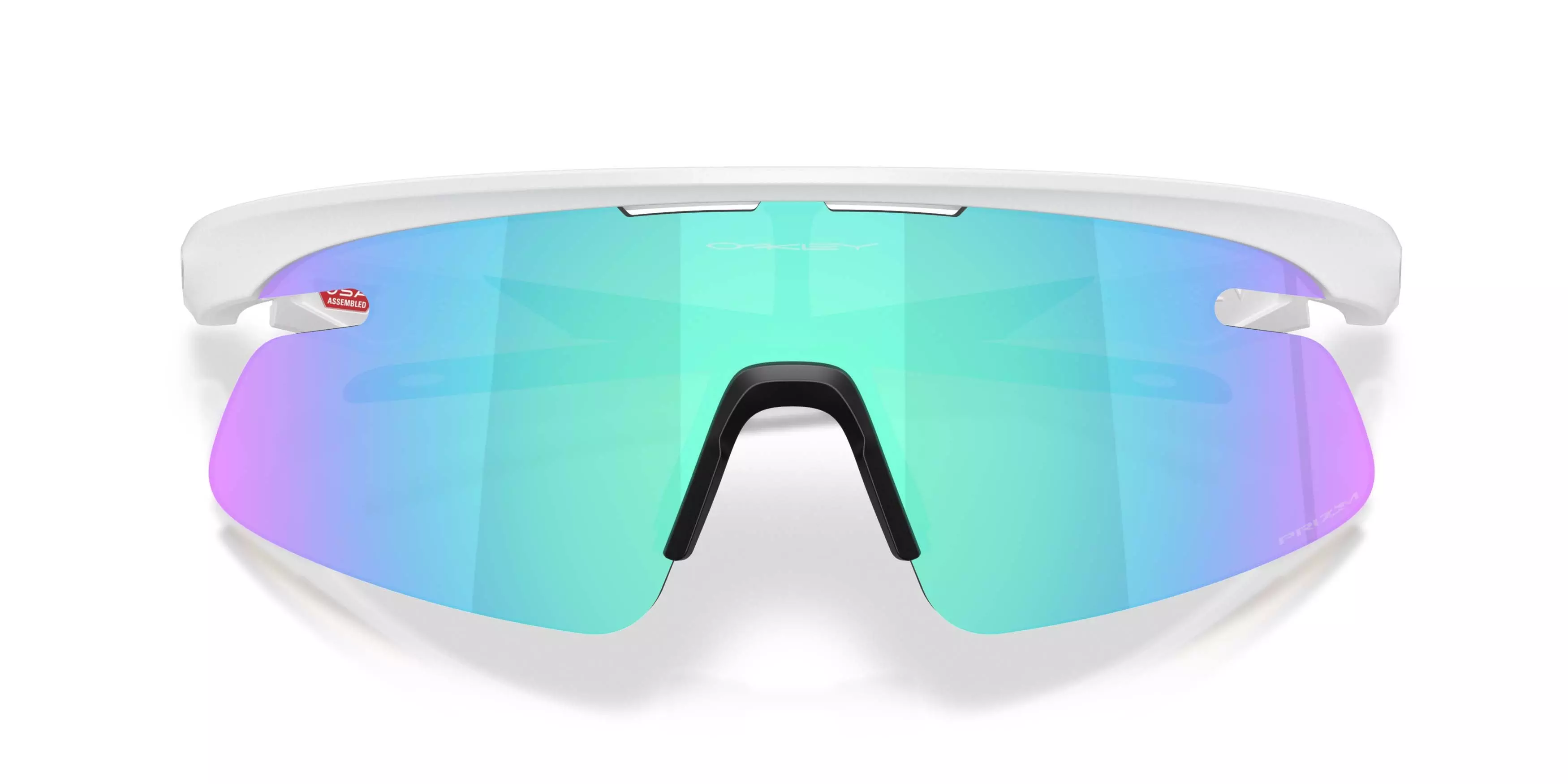 Oakley RSLV Lite Prizm Sapphire Sunglasses &ndash; Matte White - WHITE/BLUE
