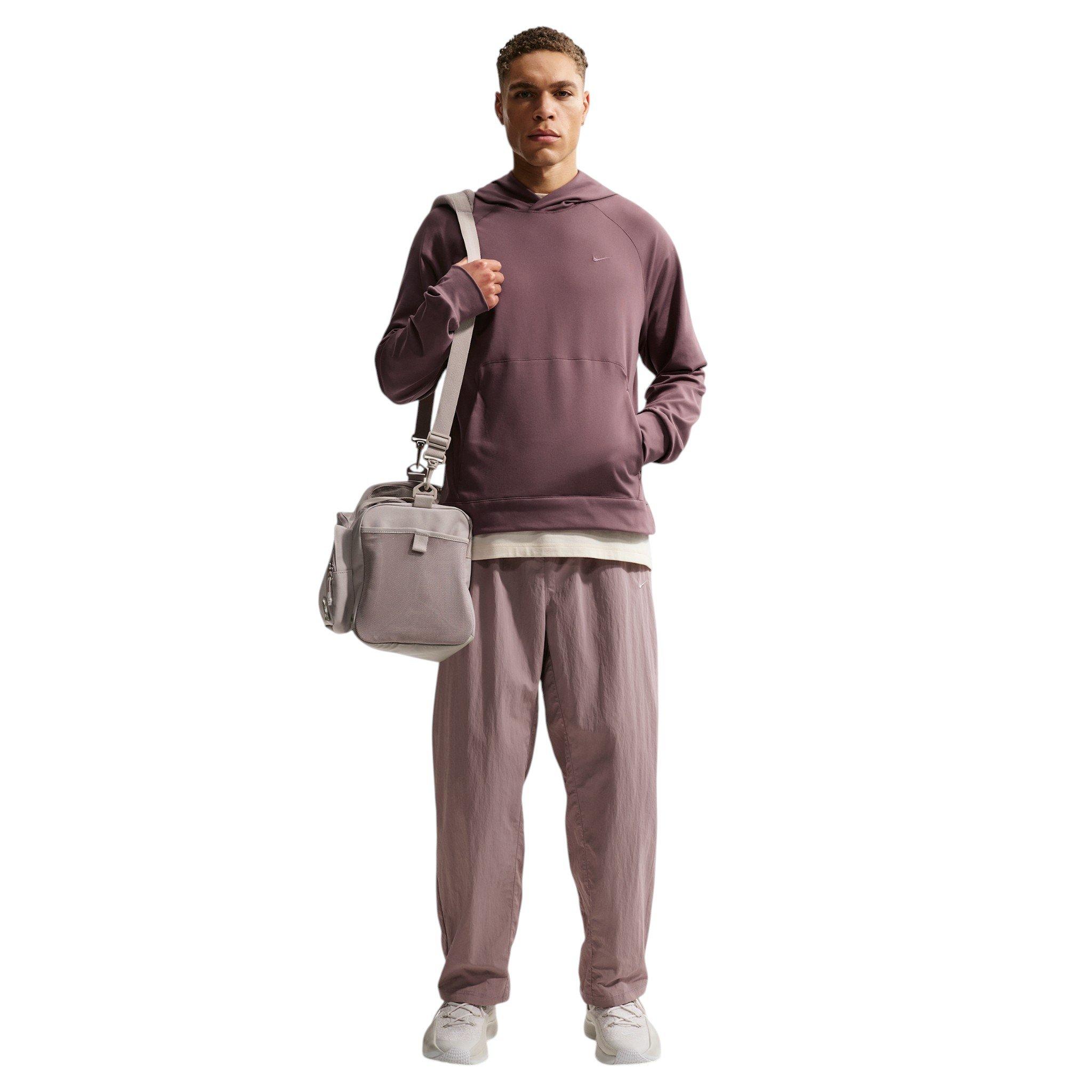 Nike Men's Primary NanoKnit Dri-FIT UV Protection Pullover Performance Hoodie - Purple - PURPLE