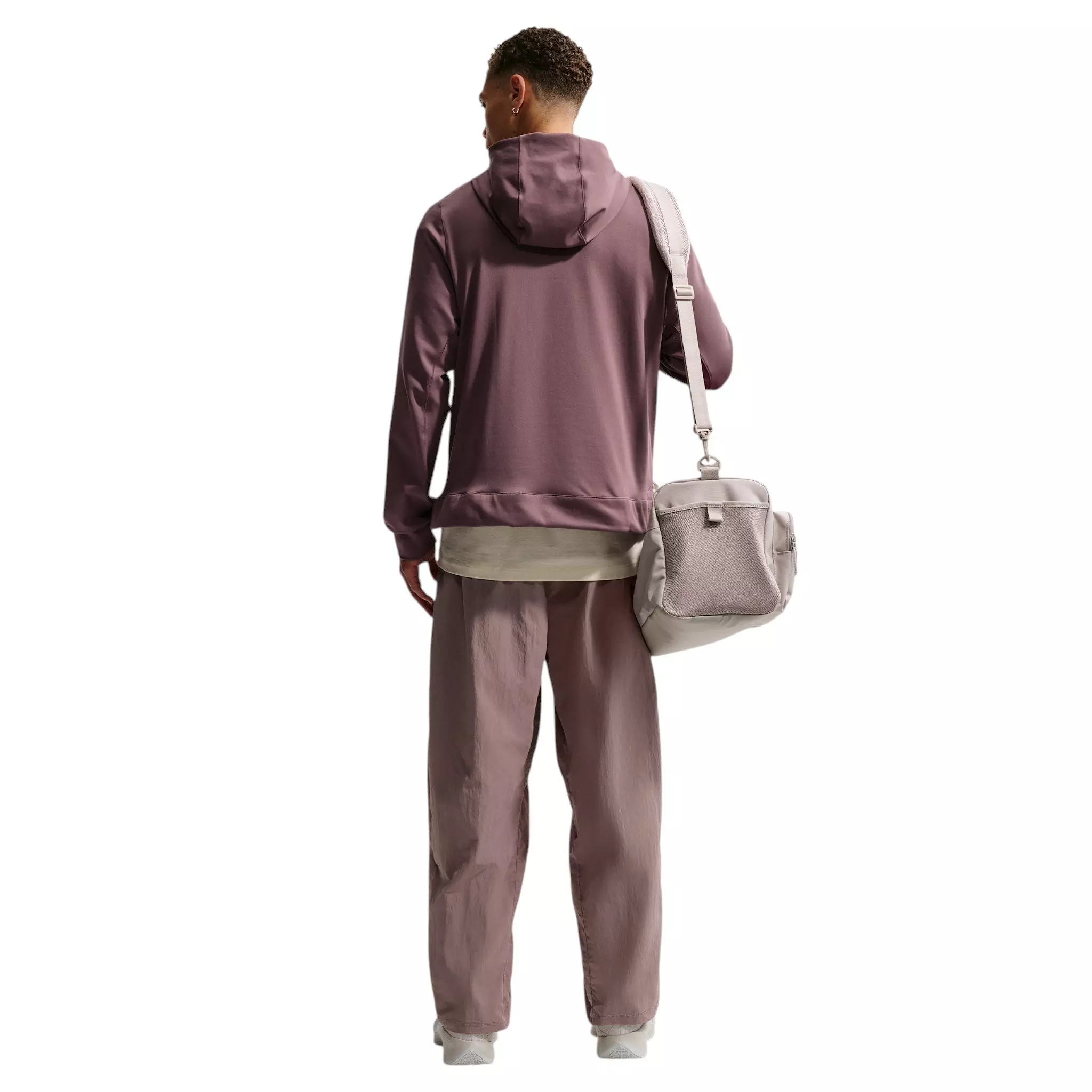 Nike Men's Primary NanoKnit Dri-FIT UV Protection Pullover Performance Hoodie - Purple - PURPLE