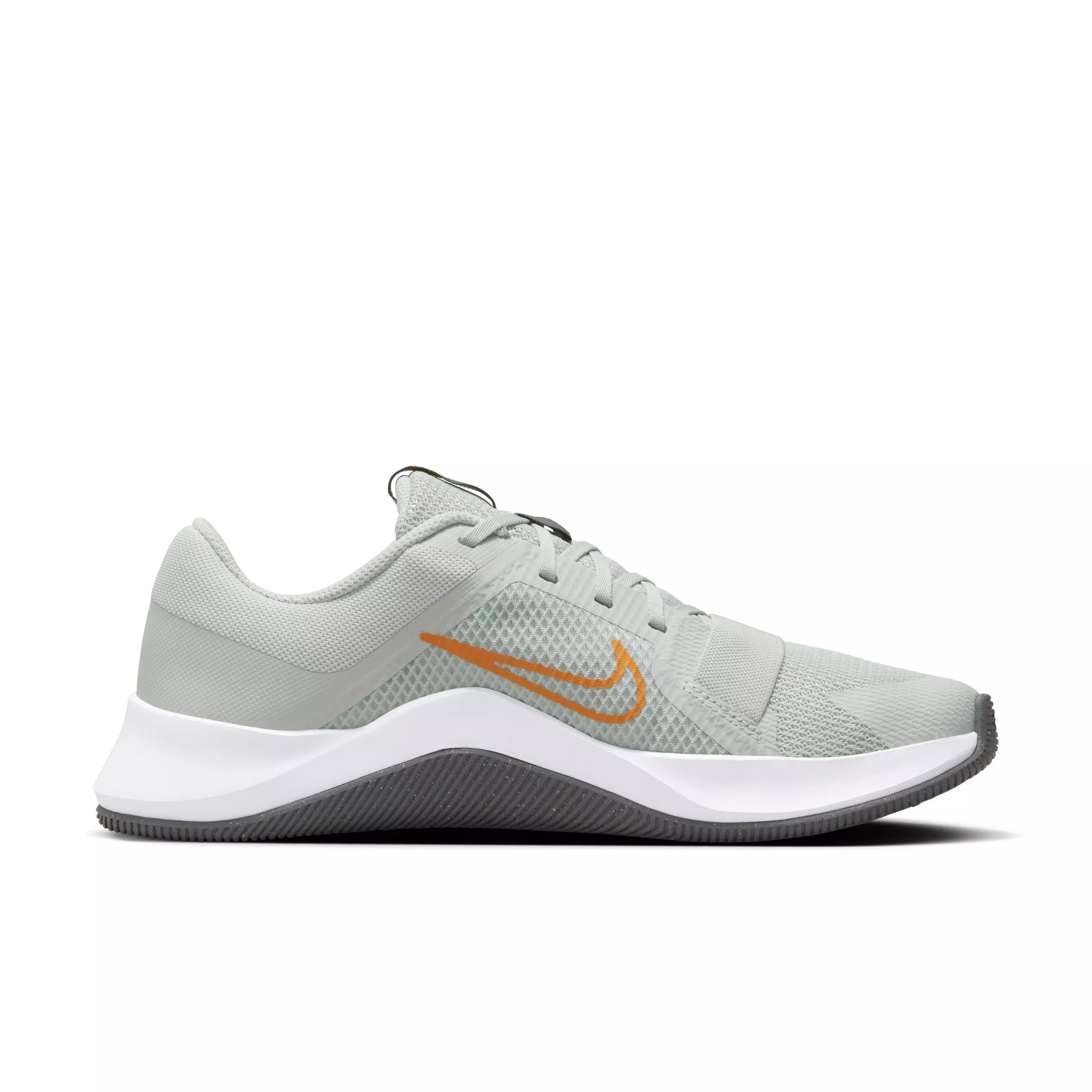 Nike MC Trainer 2 "Light Silver/Iron Grey/Bright Mandarin" Men's Training Shoe - LT SILVER/GREY/MANDARIN