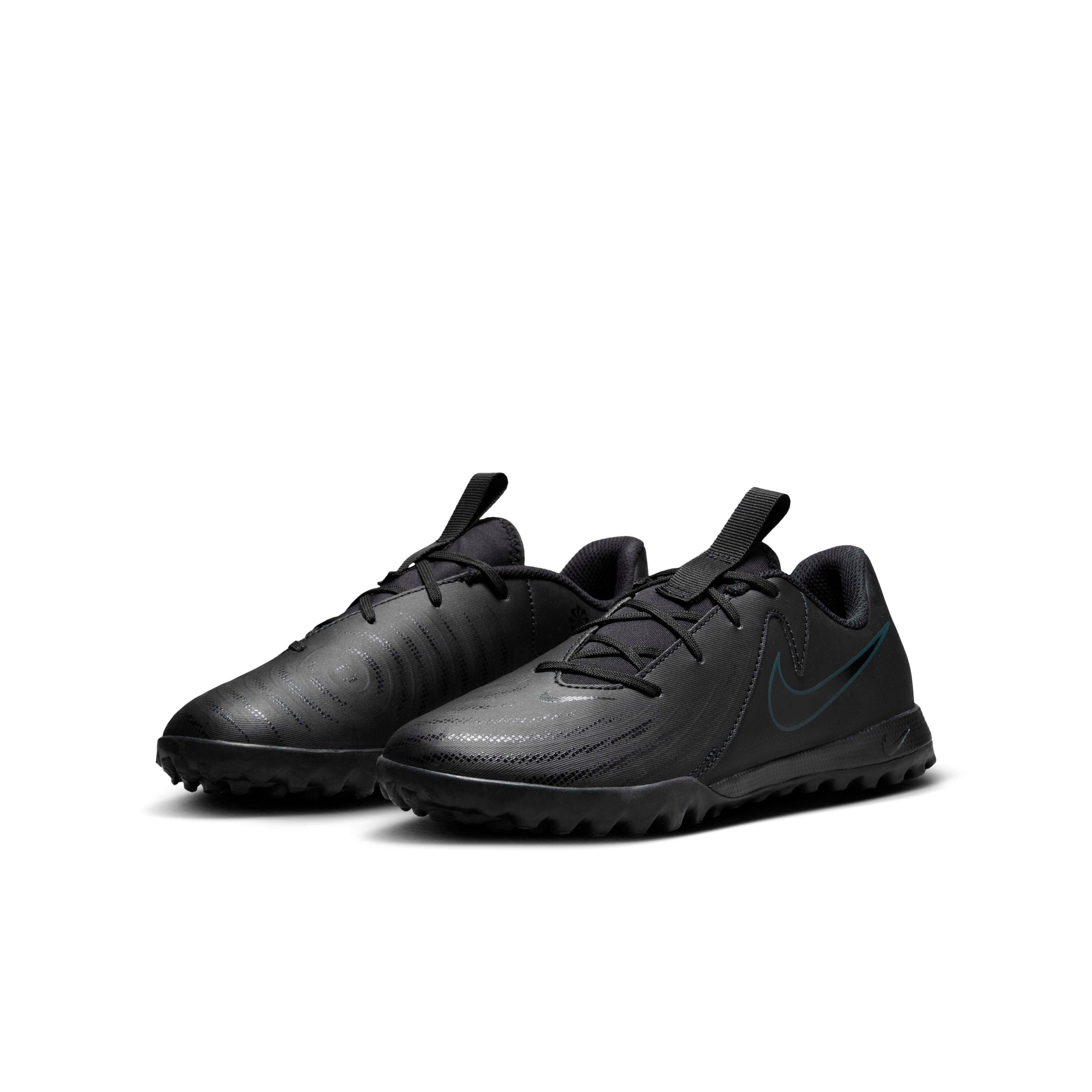 Nike Jr. Phantom GX 2 Academy Turf  Grade School Kids' "Black/Deep Jungle/Black" Soccer Shoe