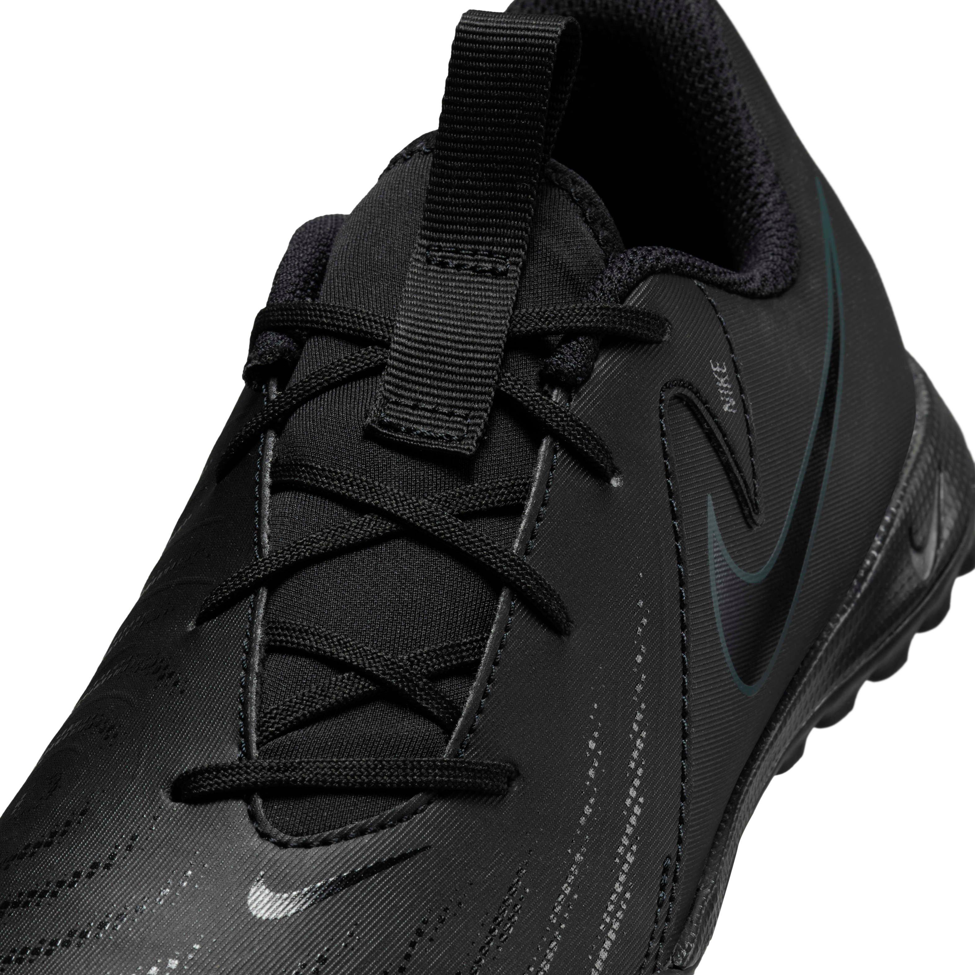 Nike Jr. Phantom GX 2 Academy Turf  Grade School Kids' "Black/Deep Jungle/Black" Soccer Shoe