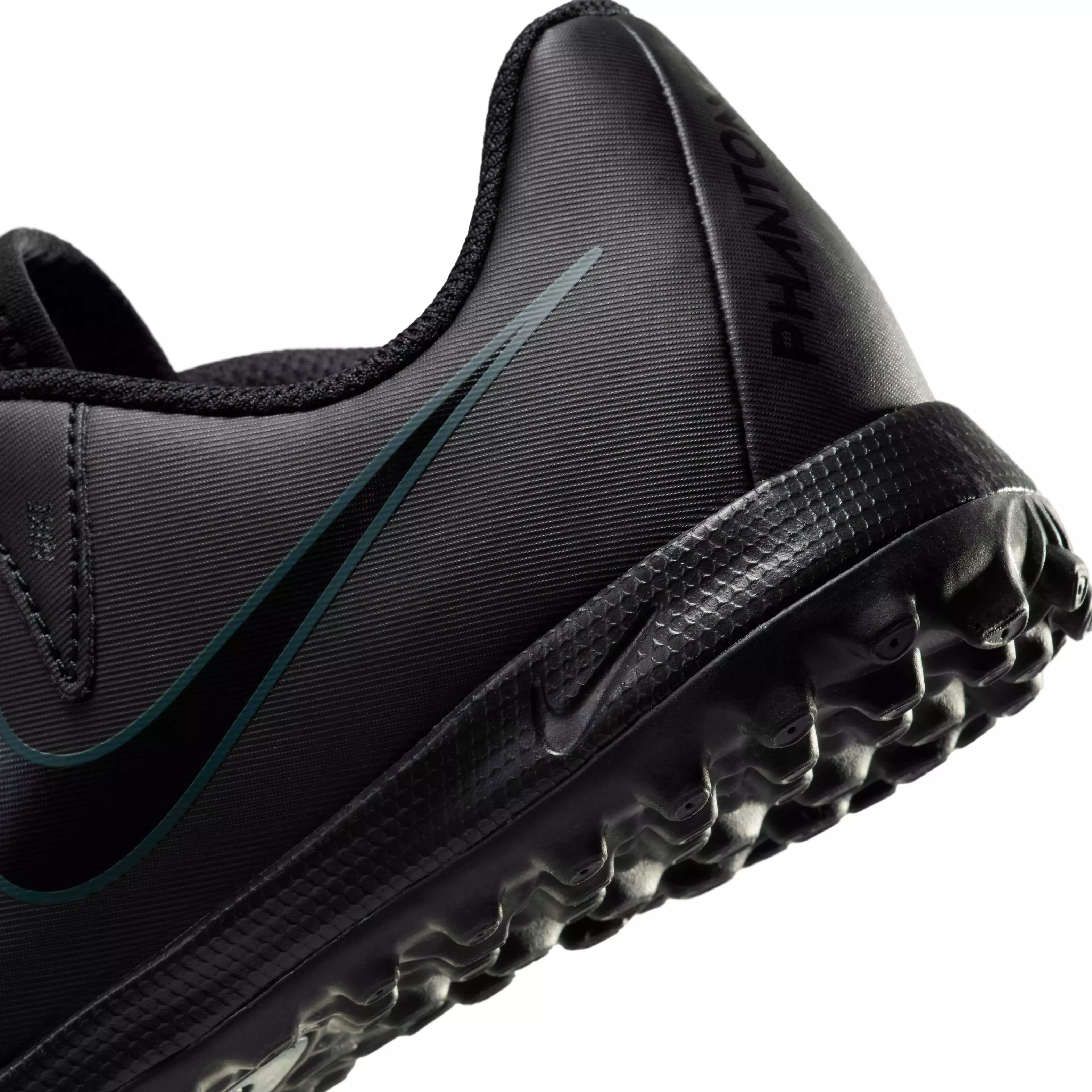 Nike Jr. Phantom GX 2 Academy Turf "Black/Deep Jungle/Black" Grade School Kids' Soccer Shoe - BLACK/JUNGLE/BLACK