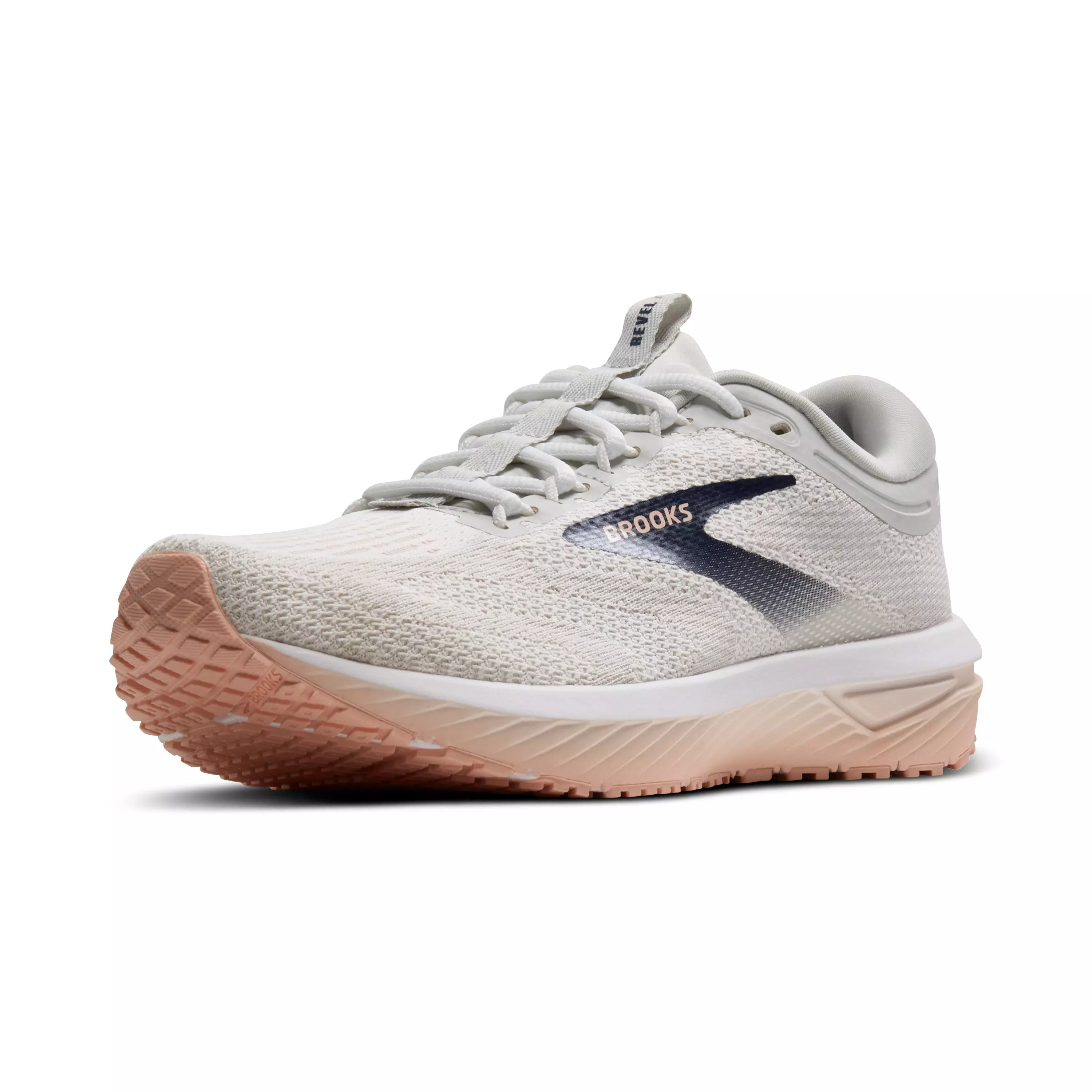Brooks Revel 7 "Oyster/White/Tropical Peach" Women's Running Shoe - OYSTER/WHITE/PEACH