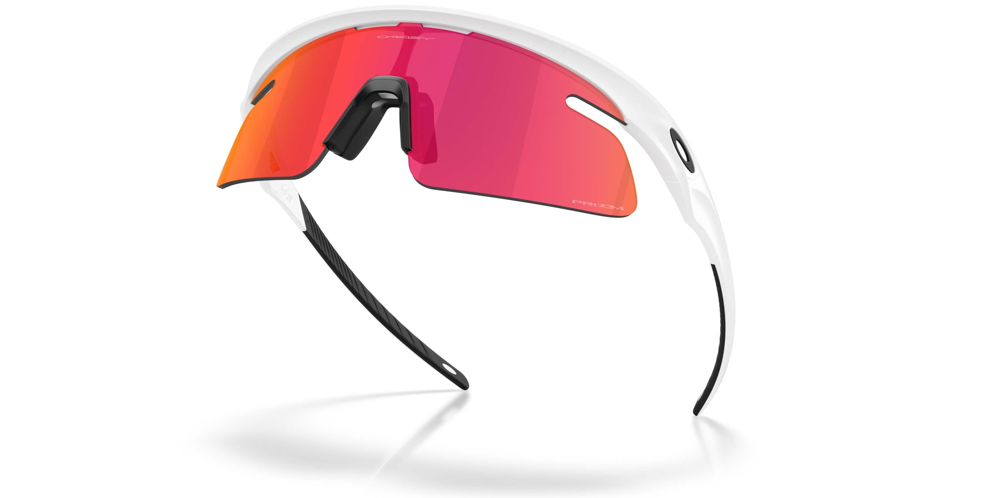 Oakley RSLV Lite Prizm Field Sunglasses &ndash; Matte White - WHITE/RED Thumbnail View 3