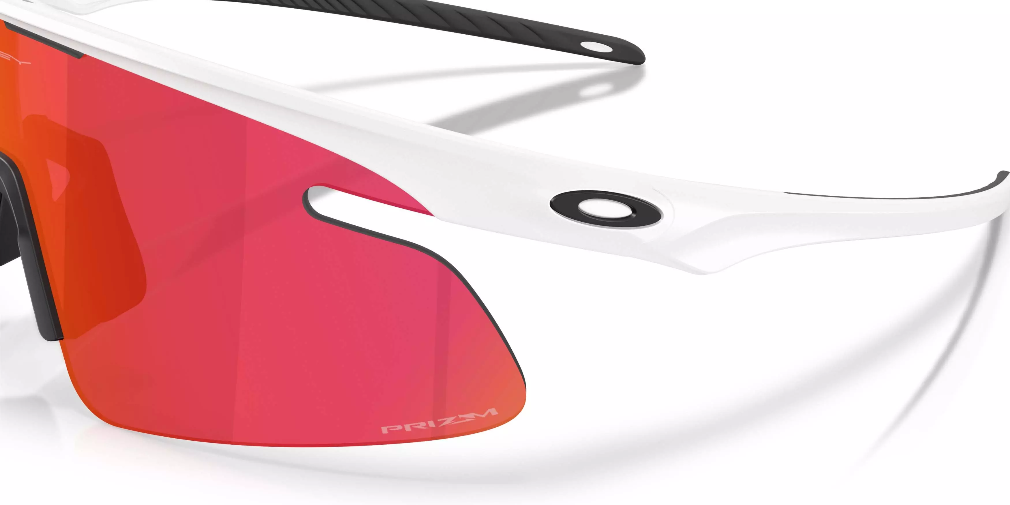 Oakley RSLV Lite Prizm Field Sunglasses &ndash; Matte White - WHITE/RED