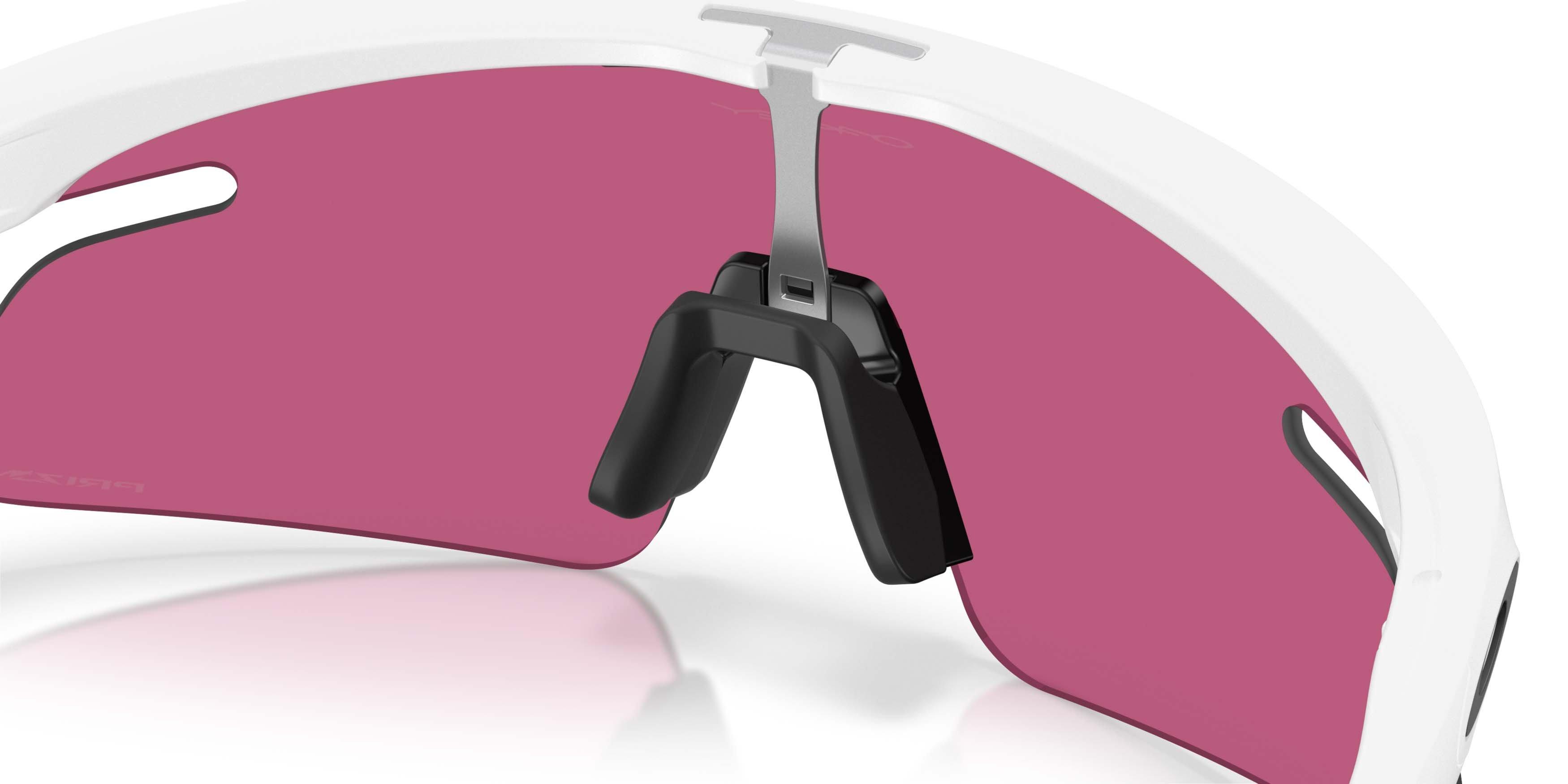 Oakley RSLV Lite Prizm Field Sunglasses &ndash; Matte White - WHITE/RED Thumbnail View 5