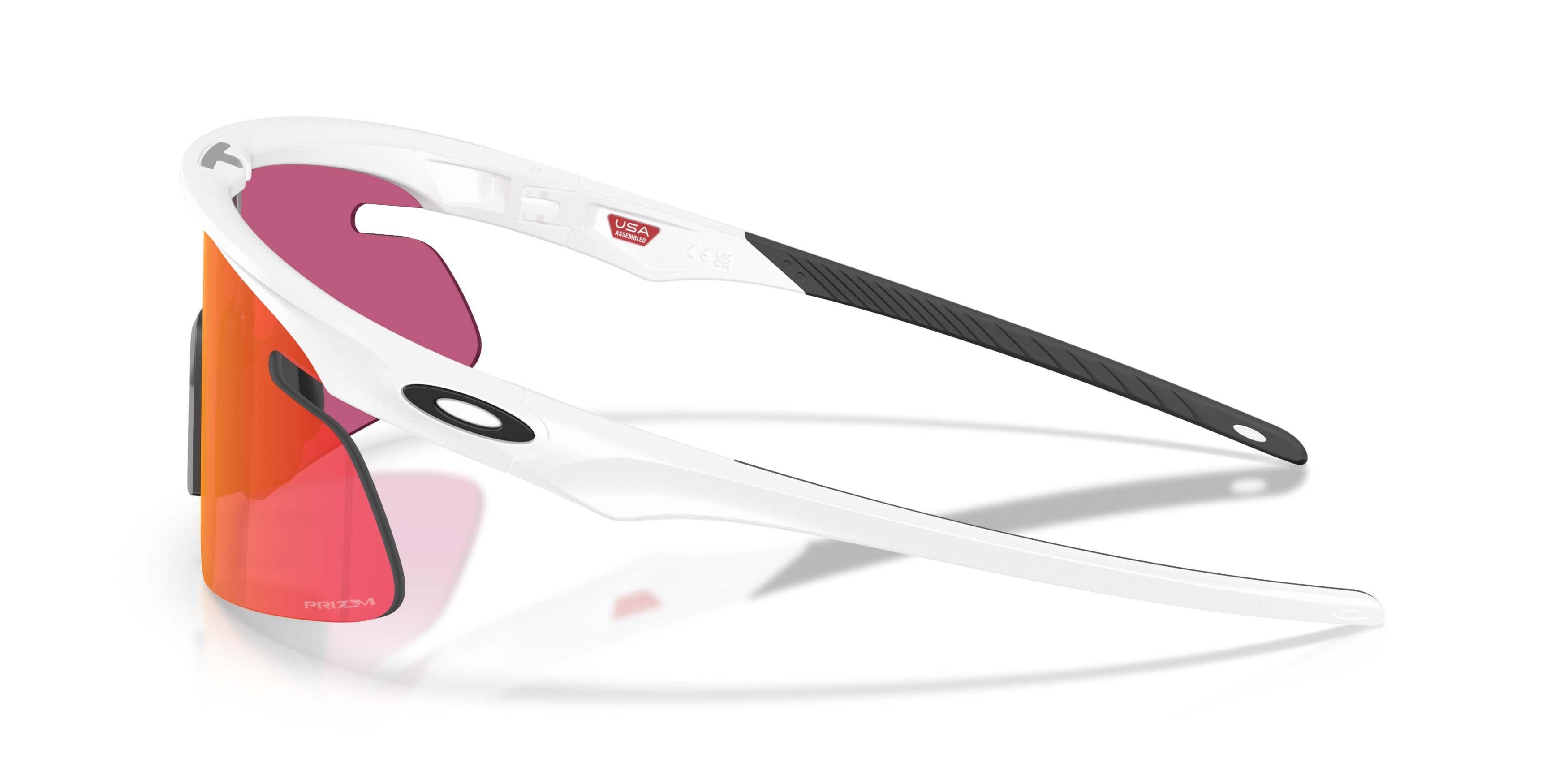 Oakley RSLV Lite Prizm Field Sunglasses &ndash; Matte White - WHITE/RED Thumbnail View 8