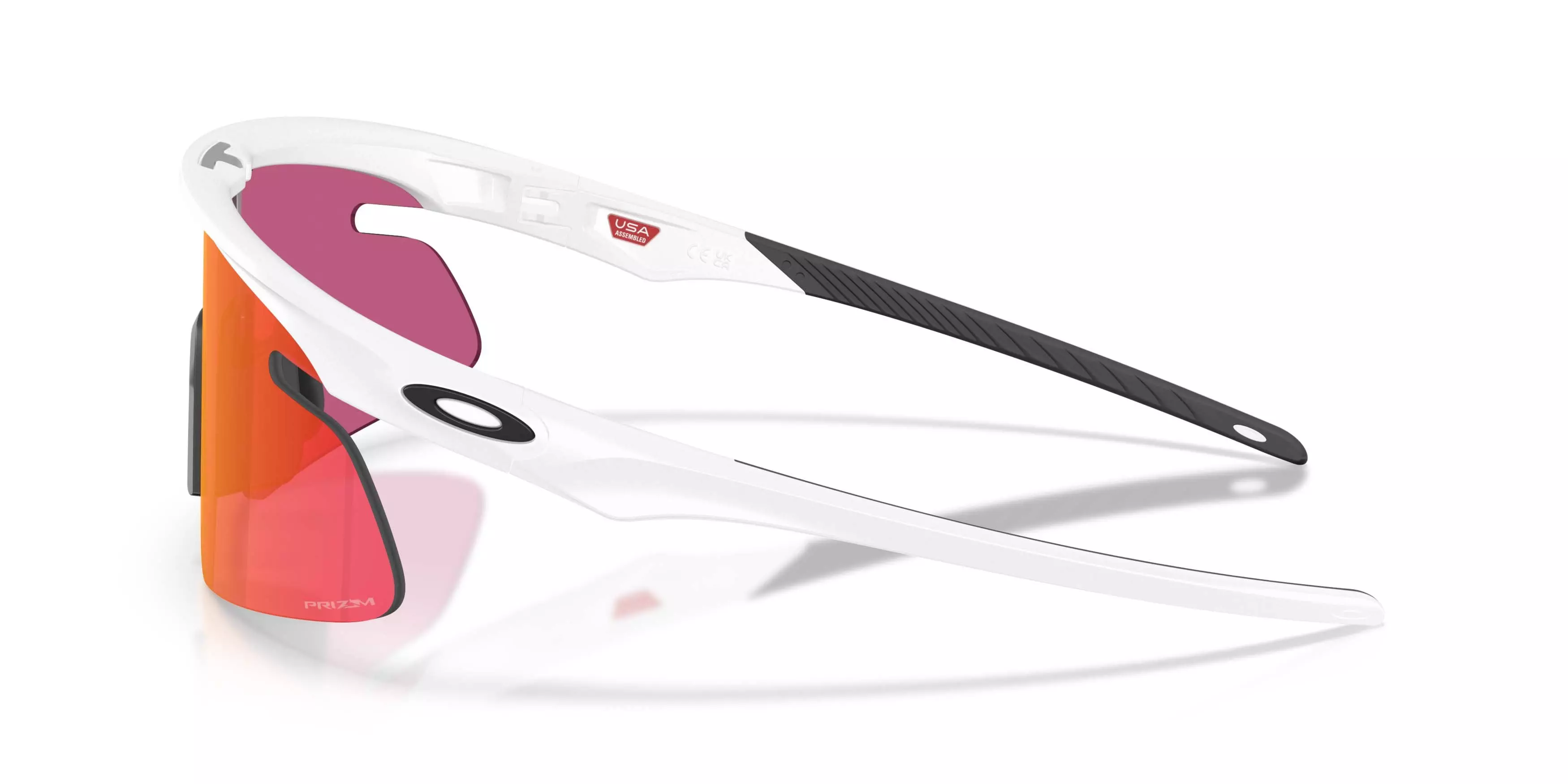 Oakley RSLV Lite Prizm Field Sunglasses &ndash; Matte White - WHITE/RED