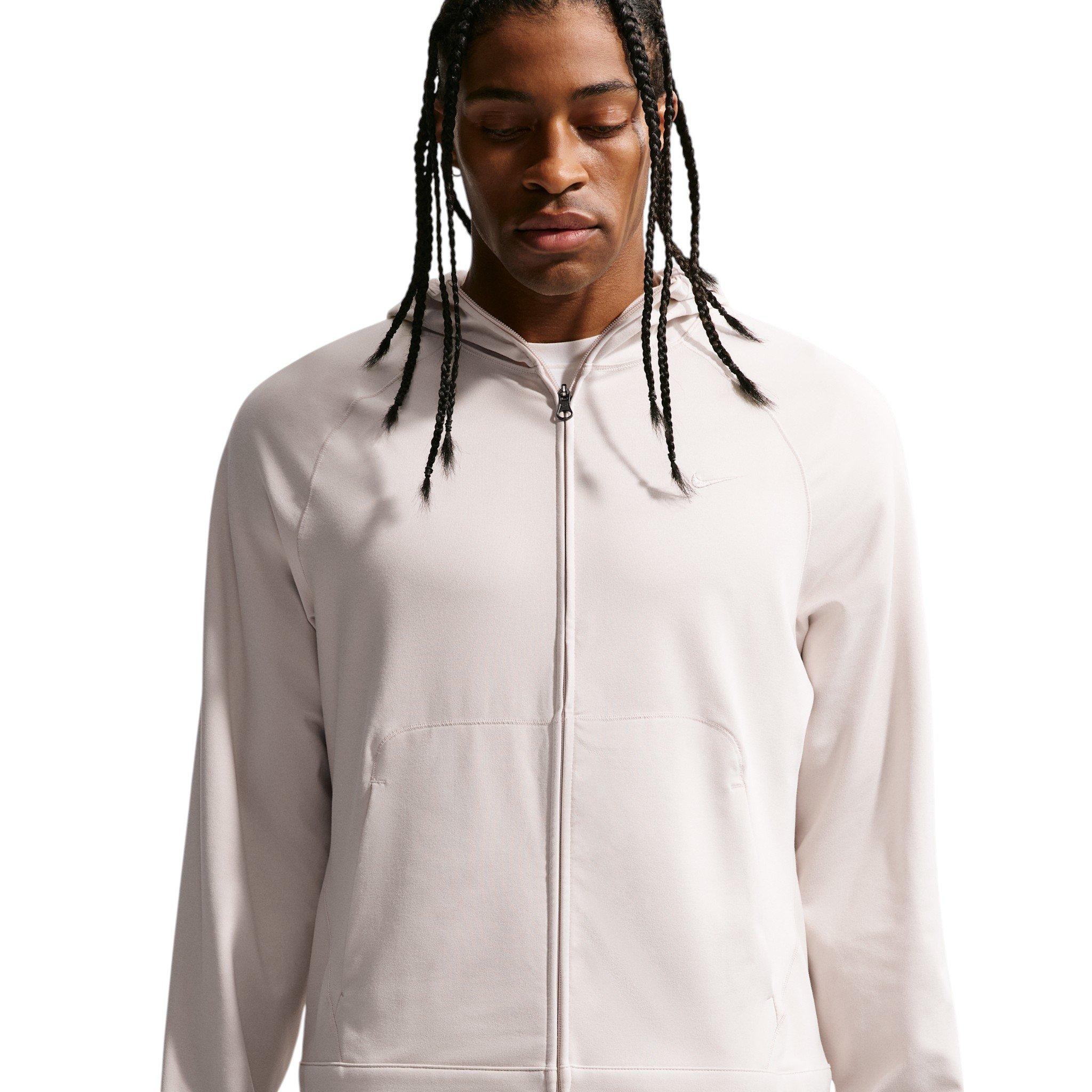 Nike Men's Primary NanoKnit Dri-FIT UV Protection Full-Zip Performance Hoodie - Light Brown - LIGHT BROWN