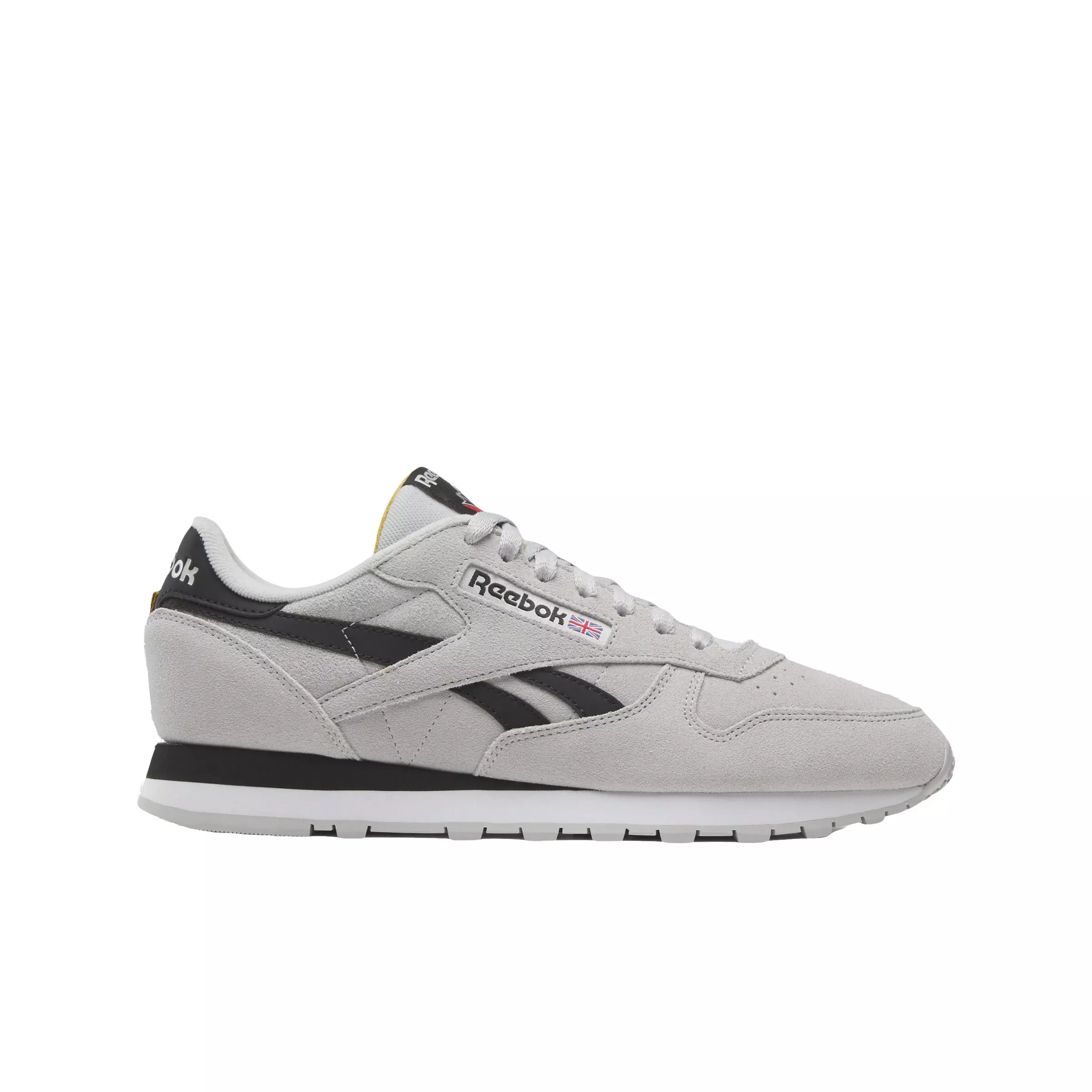 Reebok Classic Leather "Steely Fog/Core Black/Retro Gold" Unisex Shoe - STEELY/BLACK/GOLD