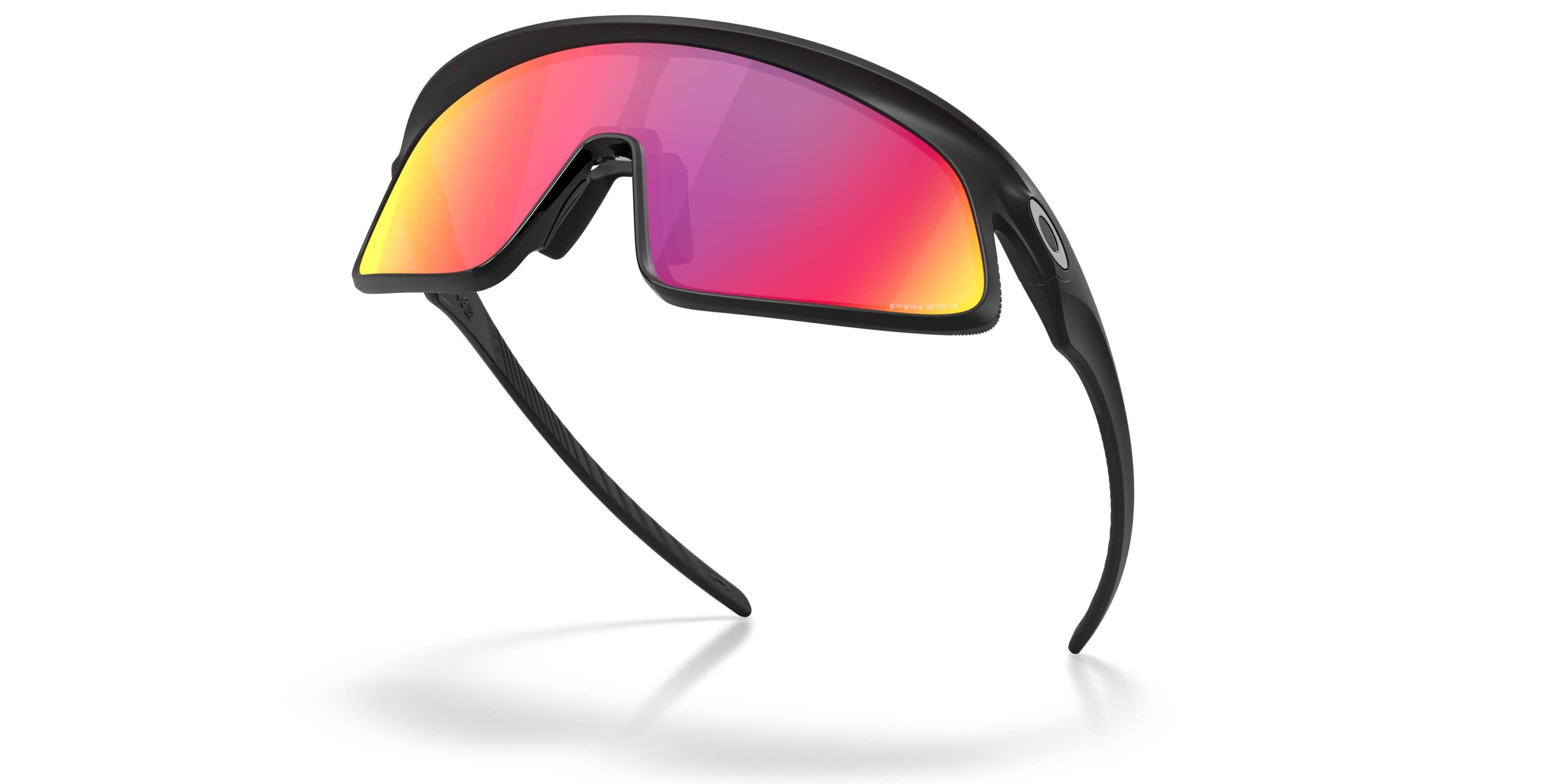 Oakley RSLV 141 Prizm Road Sunglasses &ndash; Matte Black - BLACK/RED Thumbnail View 3
