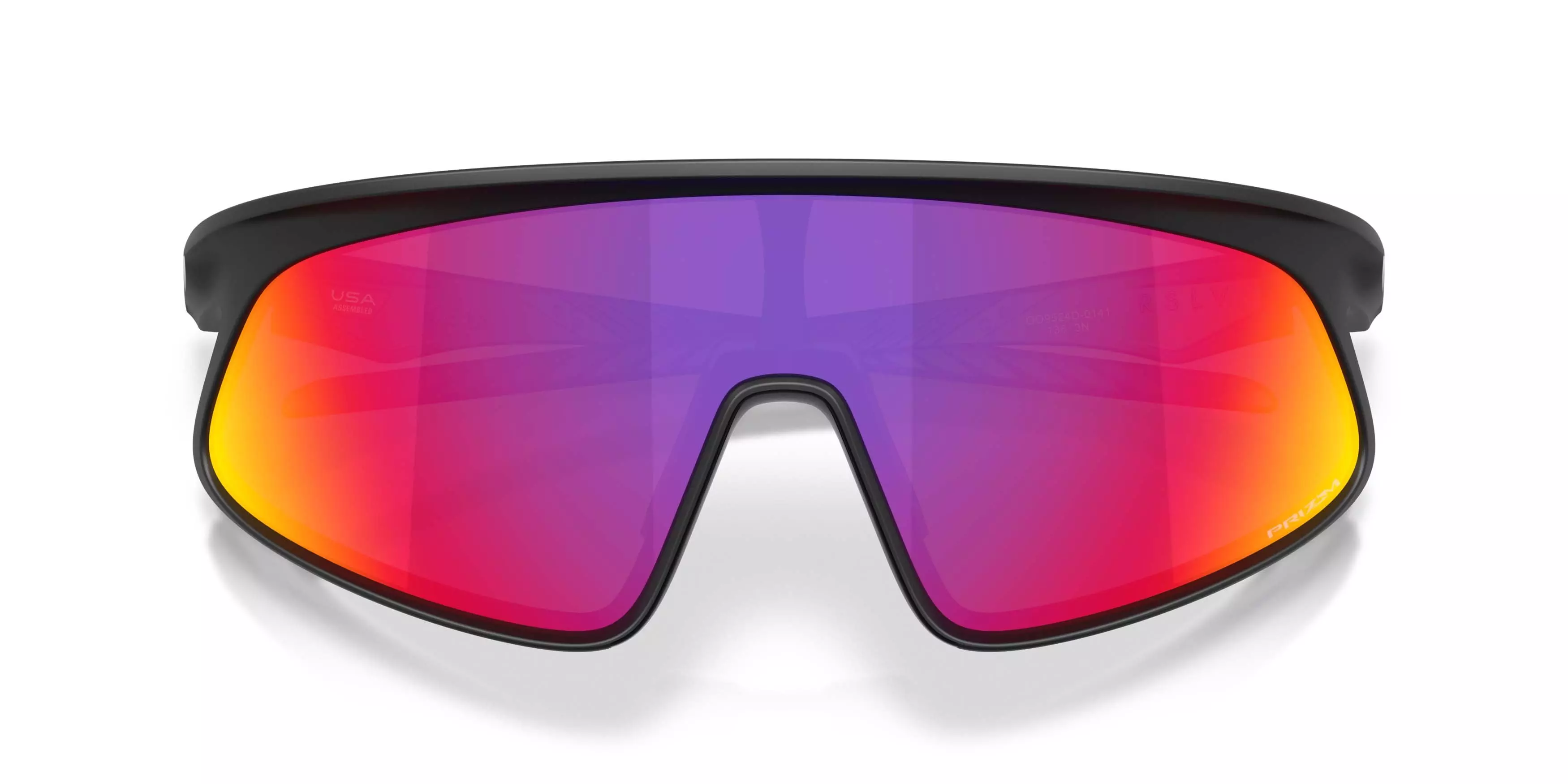 Oakley RSLV 141 Prizm Road Sunglasses &ndash; Matte Black - BLACK/RED