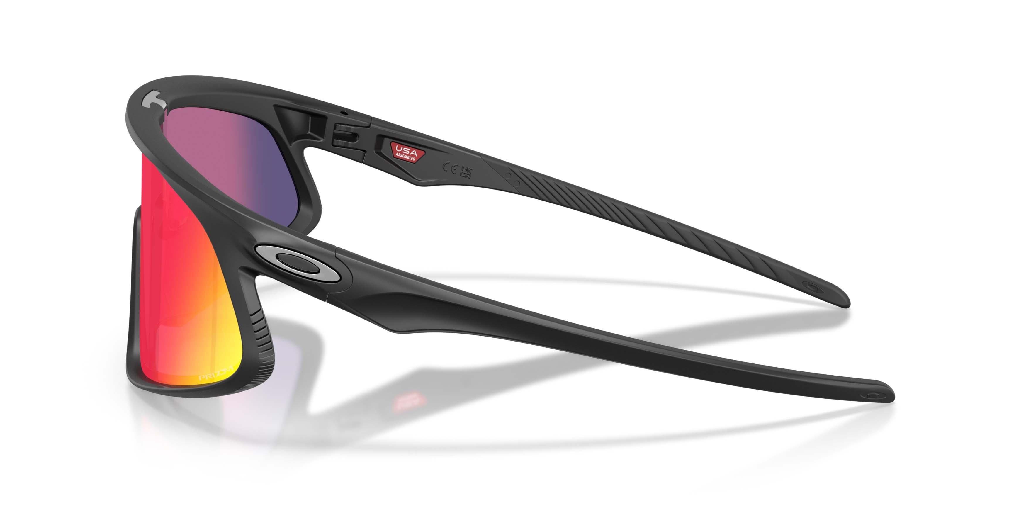 Oakley RSLV 141 Prizm Road Sunglasses &ndash; Matte Black - BLACK/RED Thumbnail View 8