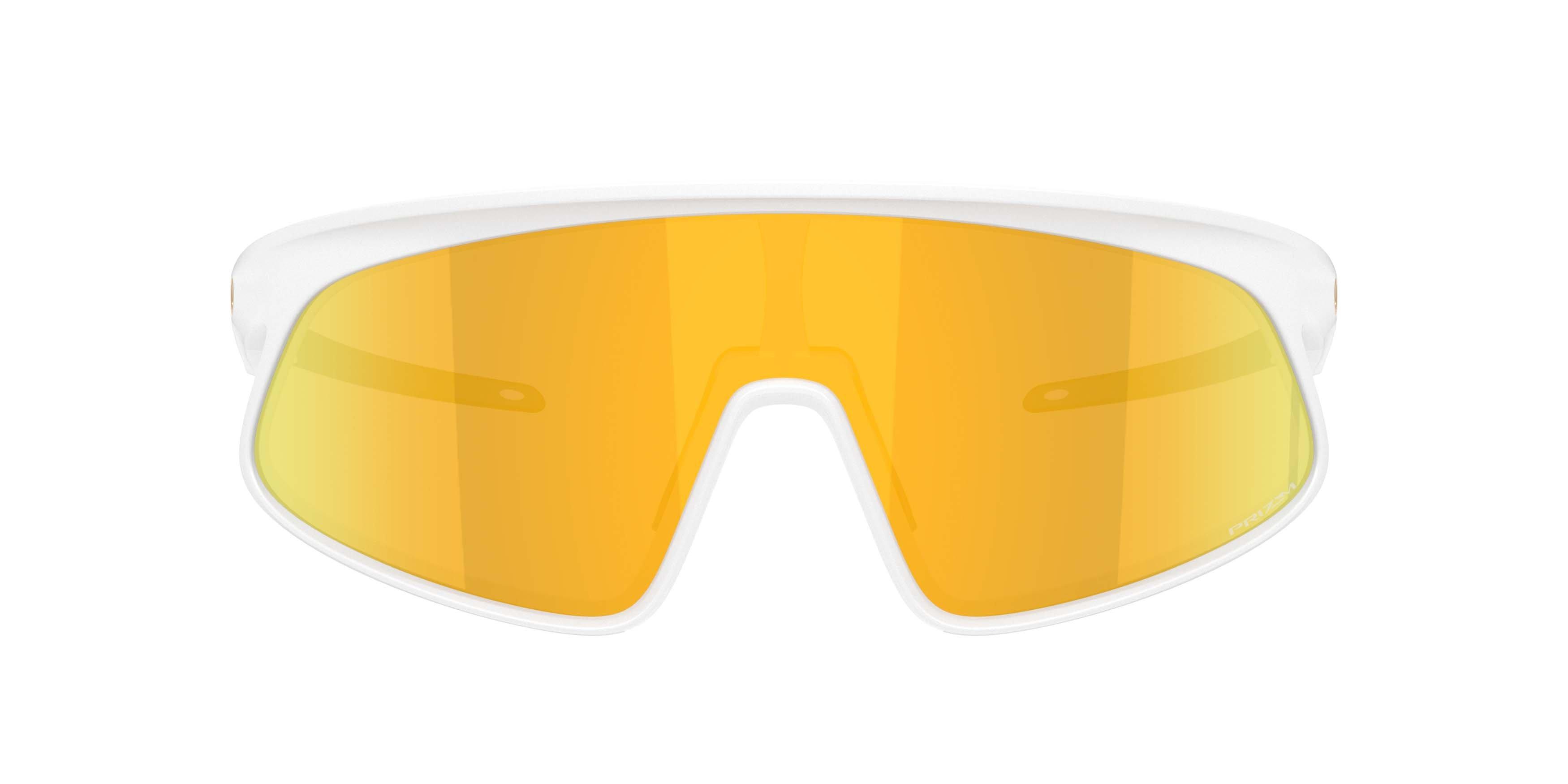 Oakley RSLV 141 Prizm 24K Sunglasses &ndash; Matte White - WHITE/GOLD Thumbnail View 2