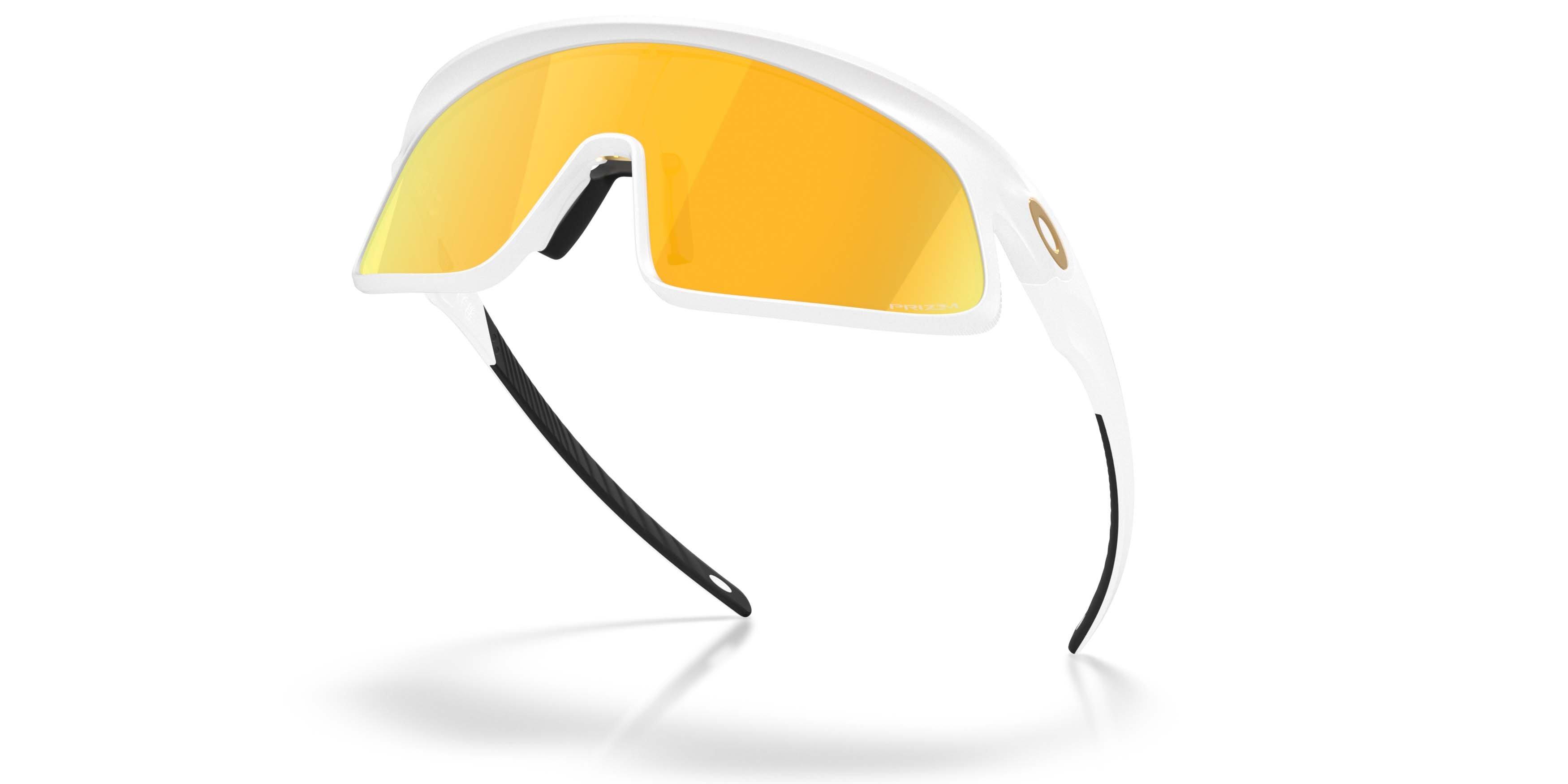 Oakley RSLV 141 Prizm 24K Sunglasses &ndash; Matte White - WHITE/GOLD Thumbnail View 3