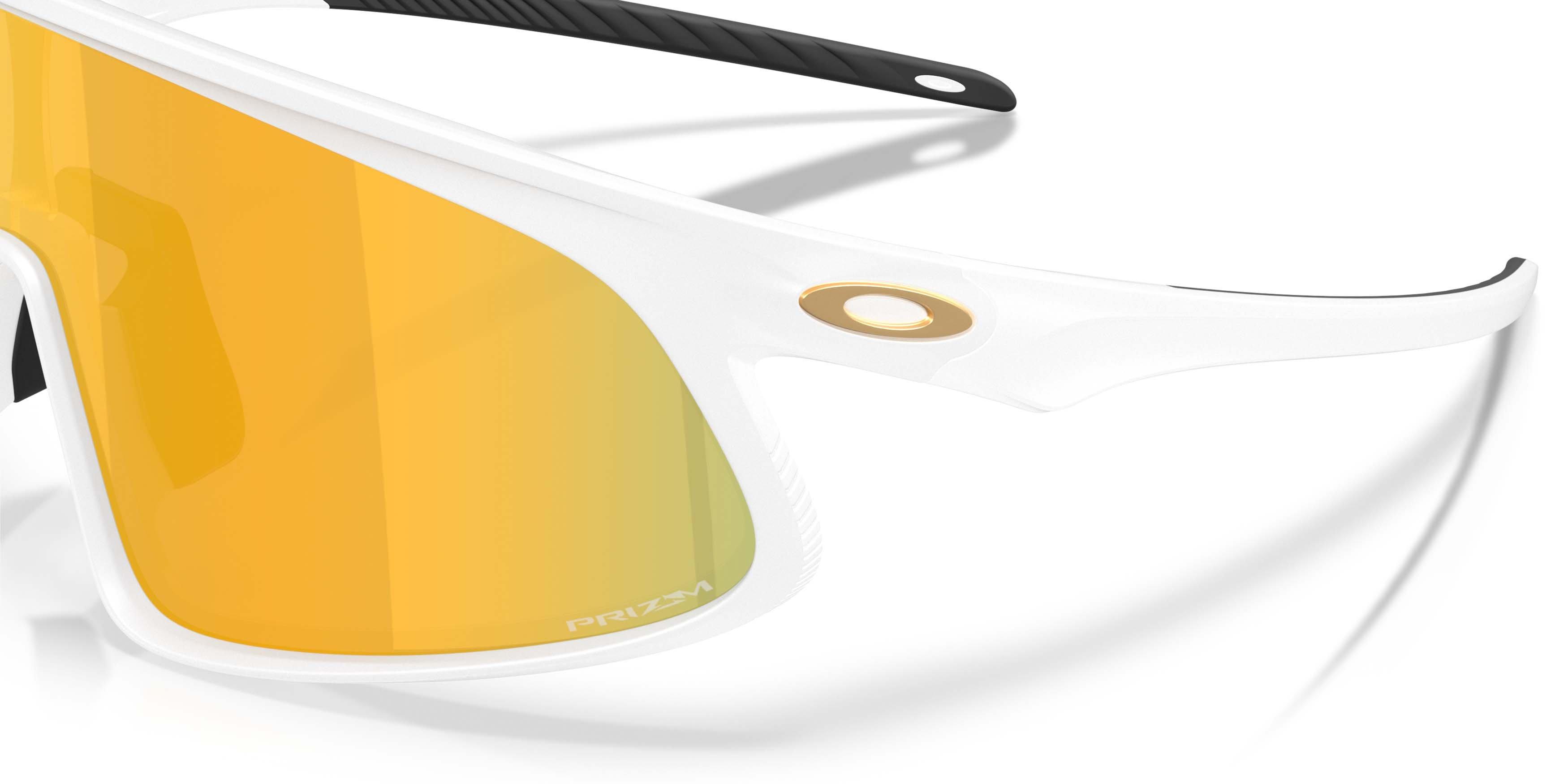 Oakley RSLV 141 Prizm 24K Sunglasses &ndash; Matte White - WHITE/GOLD Thumbnail View 4