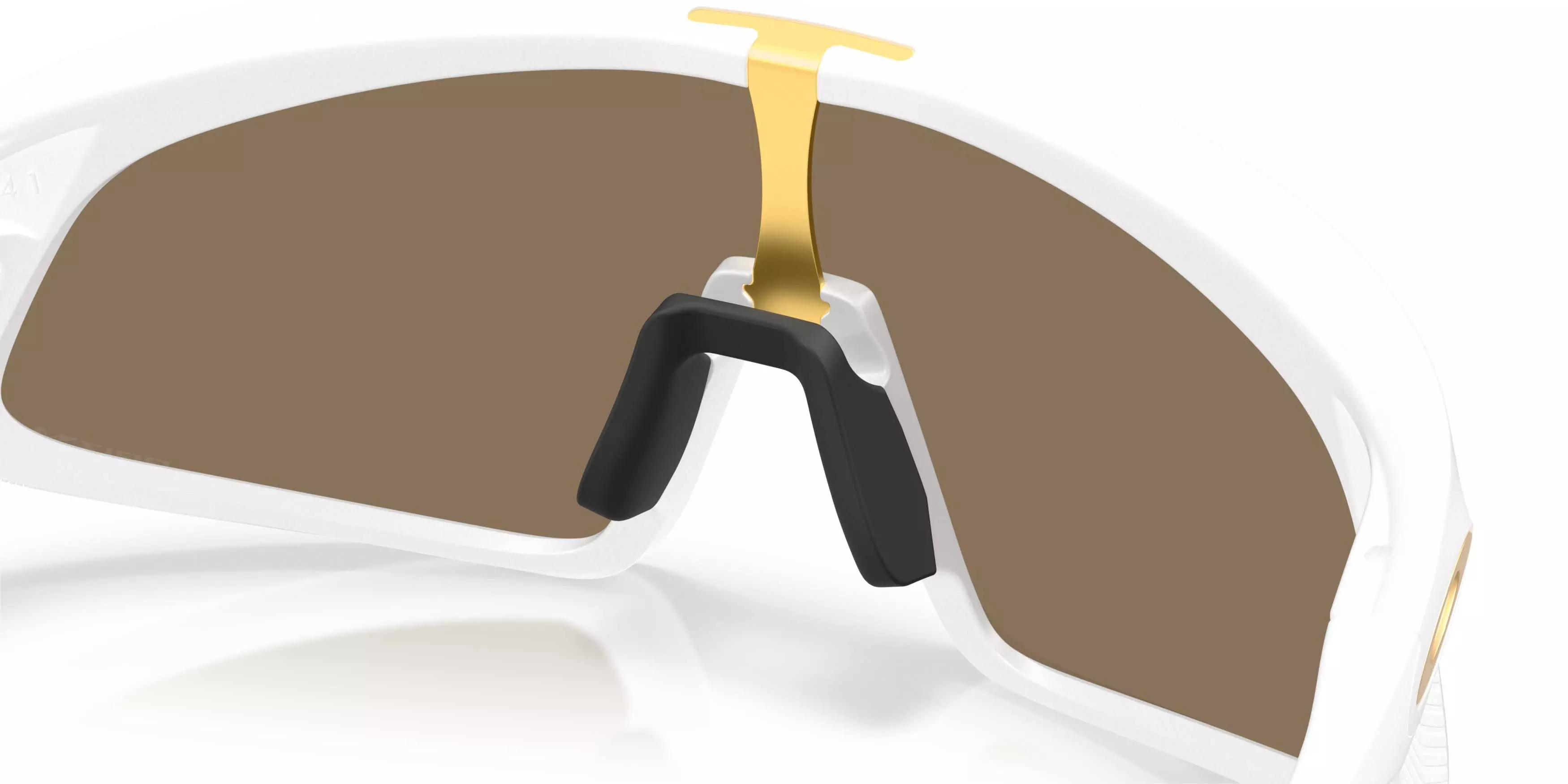Oakley RSLV 141 Prizm 24K Sunglasses &ndash; Matte White - WHITE/GOLD