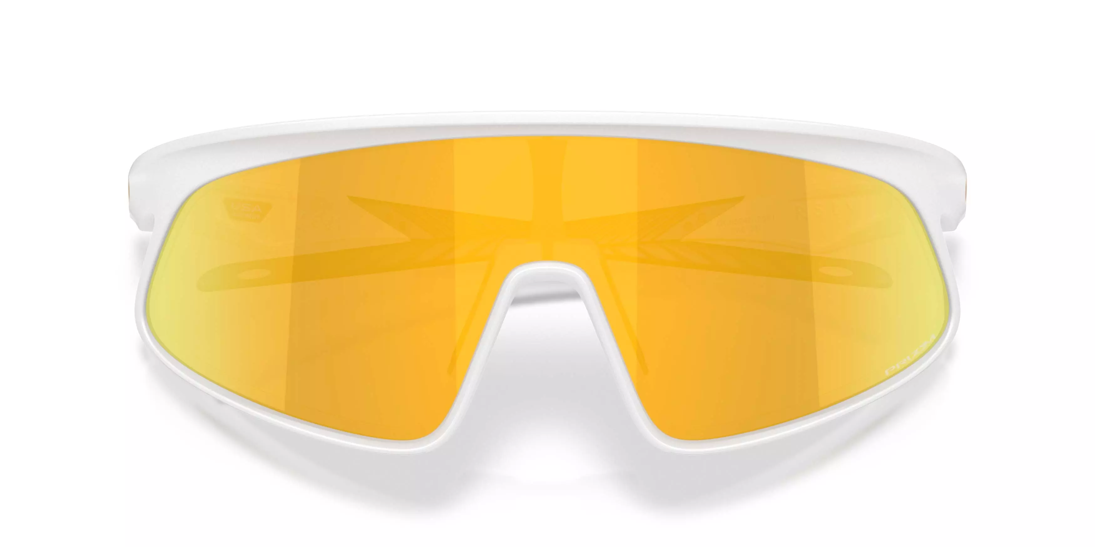 Oakley RSLV 141 Prizm 24K Sunglasses &ndash; Matte White - WHITE/GOLD