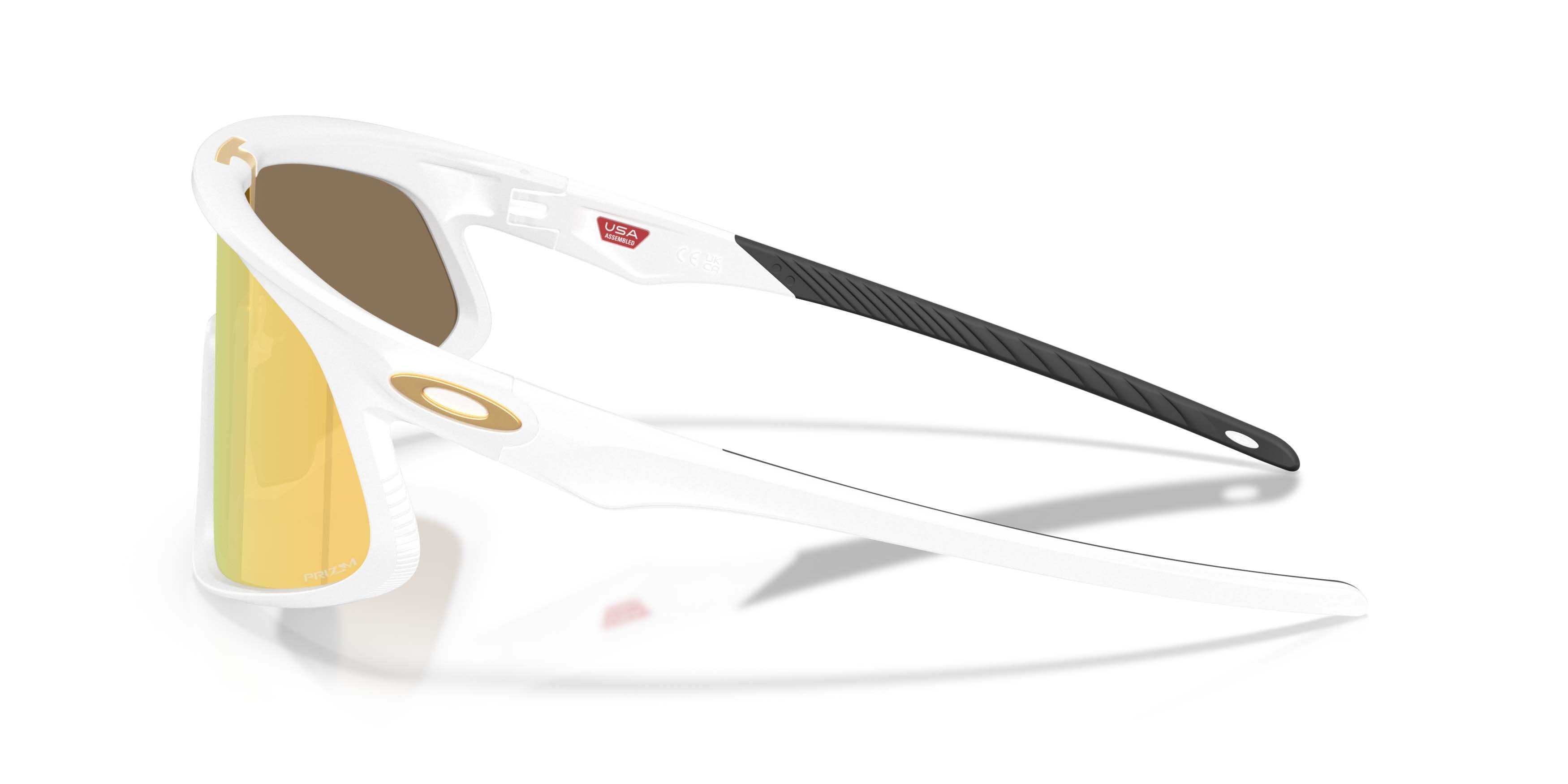 Oakley RSLV 141 Prizm 24K Sunglasses &ndash; Matte White - WHITE/GOLD Thumbnail View 8