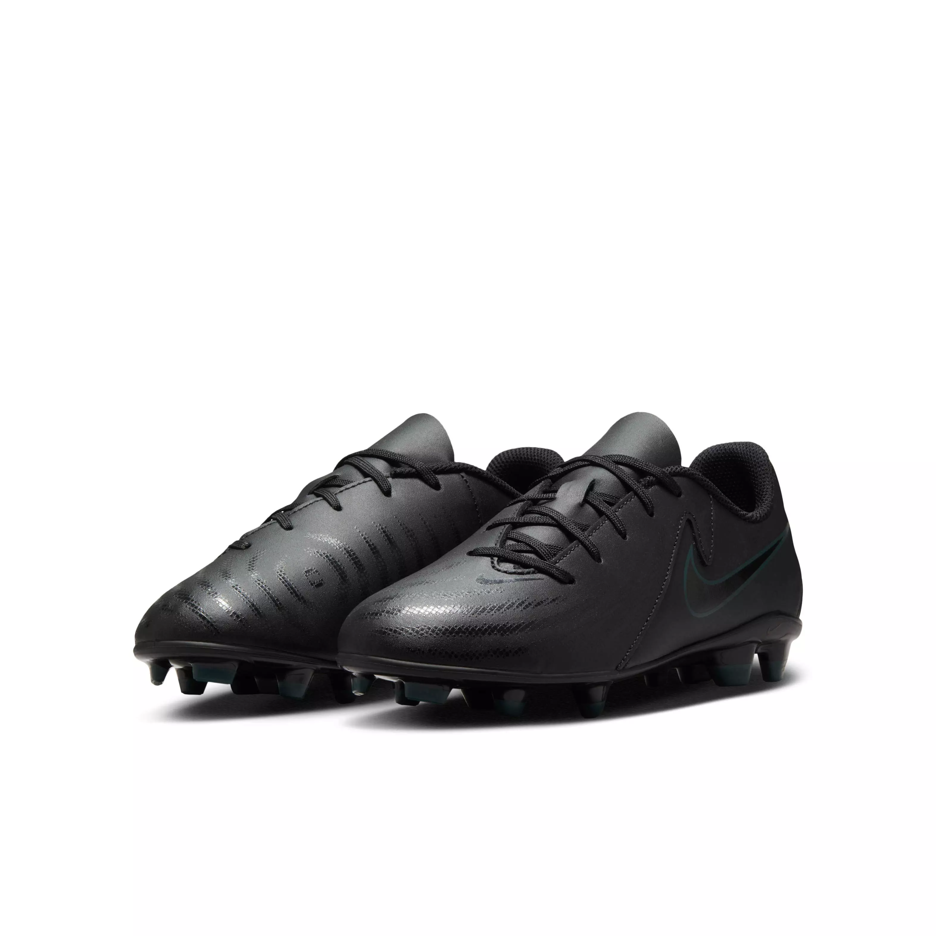 Nike Jr. Phantom GX 2 Club MG "Black/Deep Jungle/Black" Grade School Kids' Soccer Cleat - BLACK/JUNGLE/BLACK