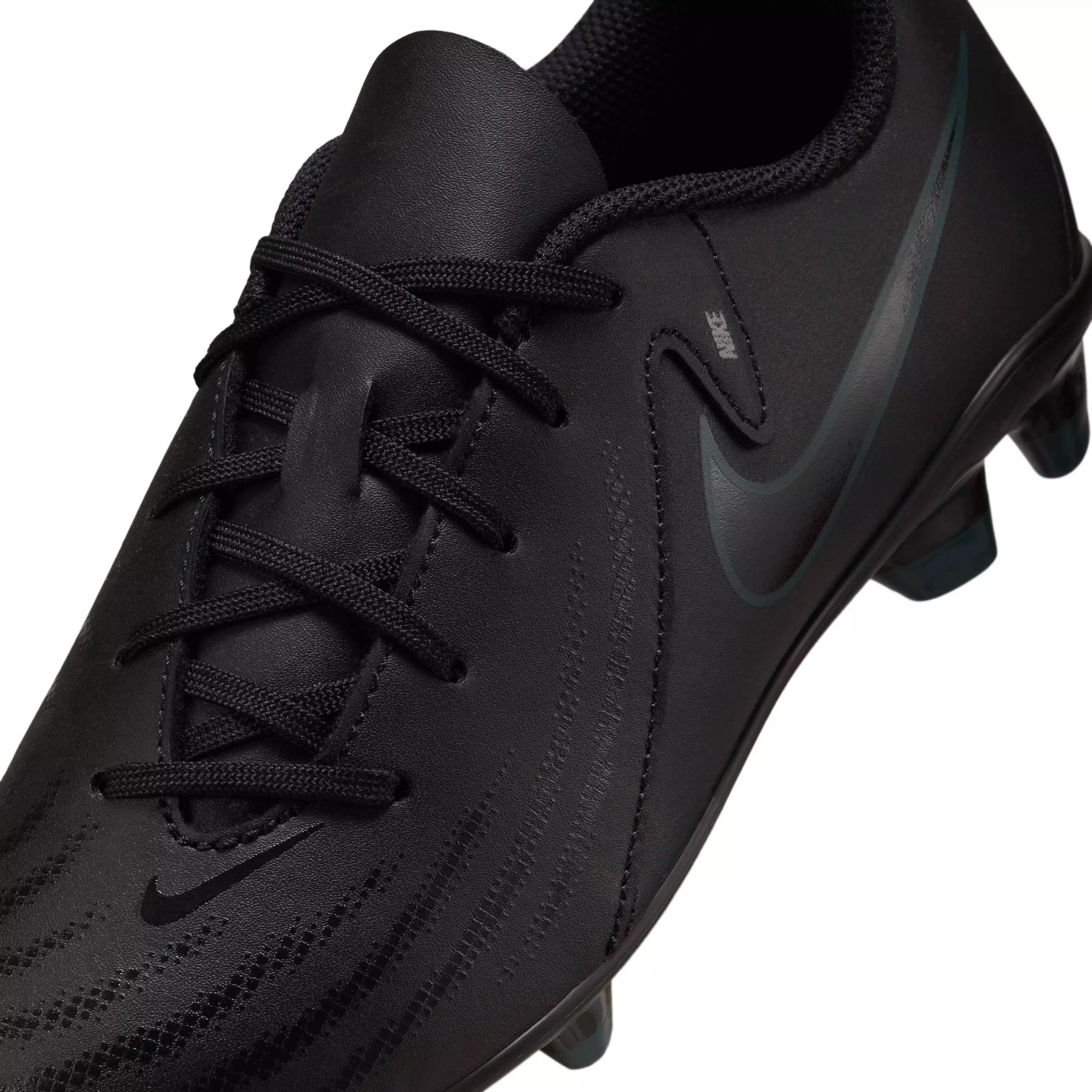 Nike Jr. Phantom GX 2 Club MG "Black/Deep Jungle/Black" Grade School Kids' Soccer Cleat - BLACK/JUNGLE/BLACK