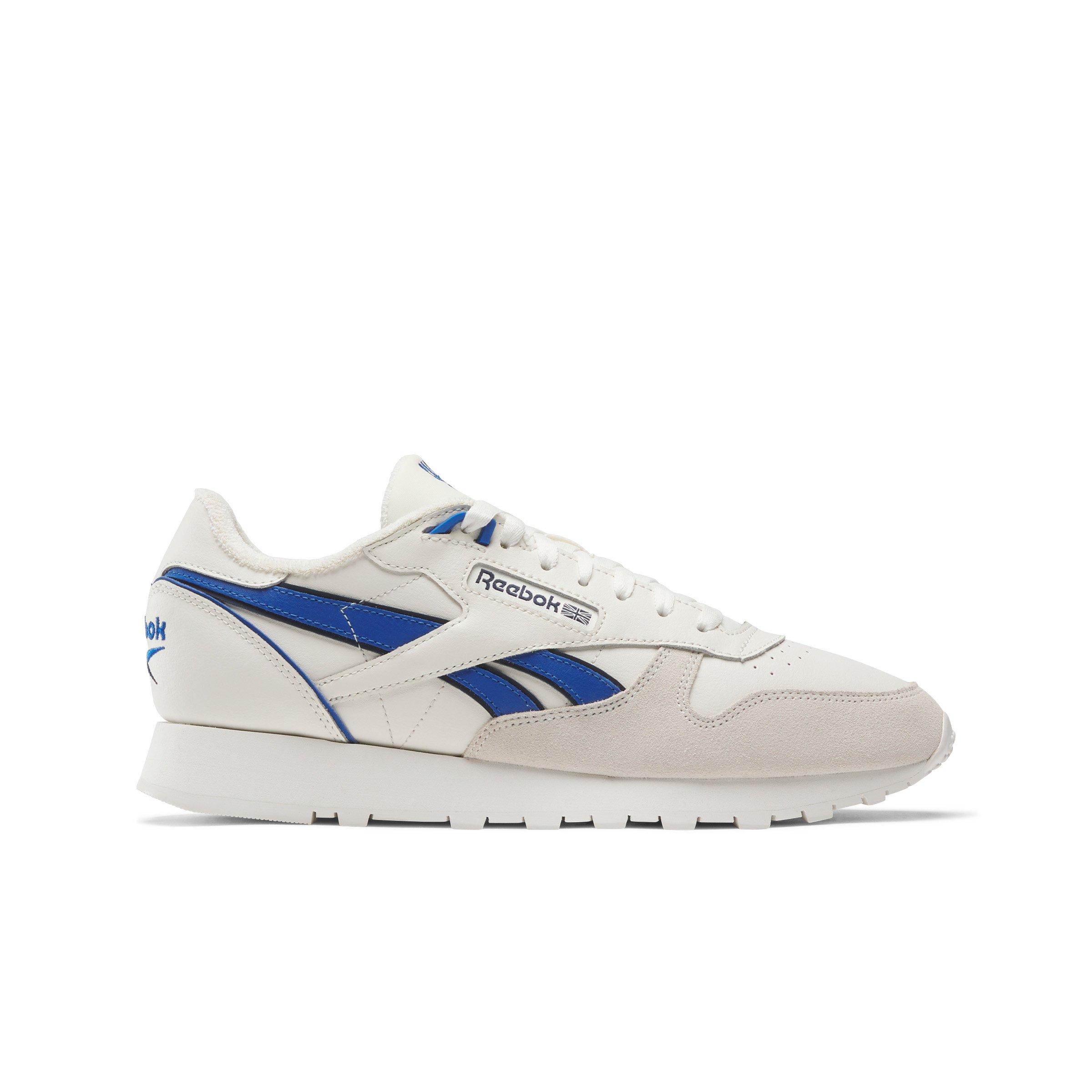 Reebok Classic Leather "Chalk/Vector Blue/Vector Navy" Unisex Shoe - CHALK/BLUE/NAVY Thumbnail View 1