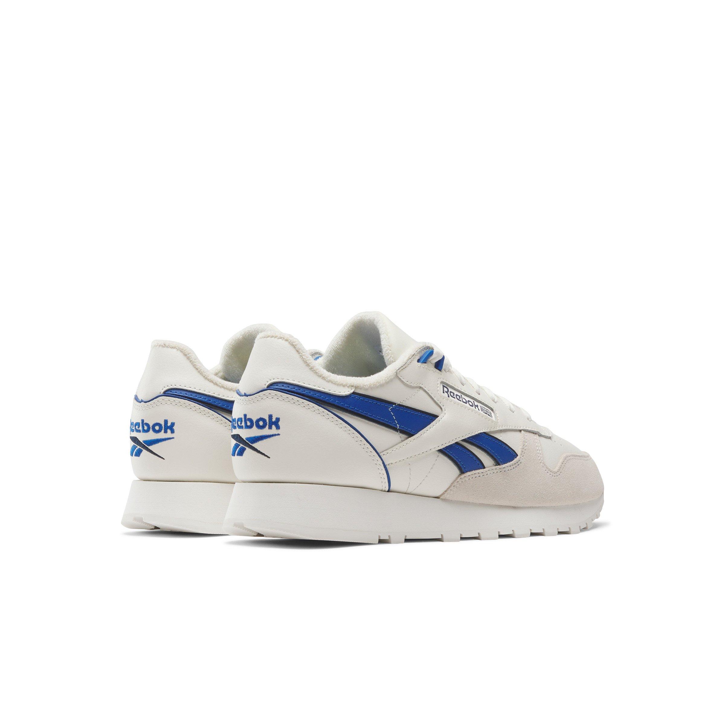 Reebok Classic Leather "Chalk/Vector Blue/Vector Navy" Unisex Shoe - CHALK/BLUE/NAVY Thumbnail View 3