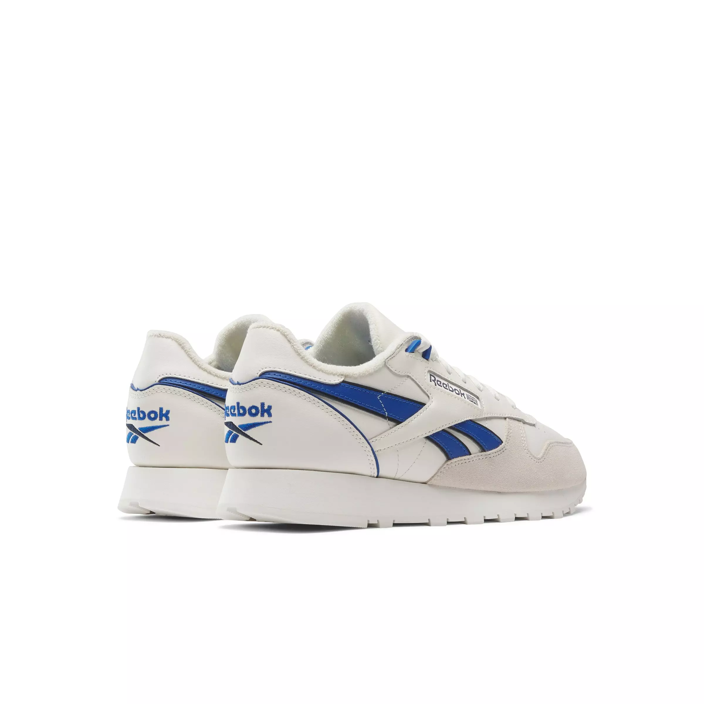 Reebok Classic Leather "Chalk/Vector Blue/Vector Navy" Unisex Shoe - CHALK/BLUE/NAVY