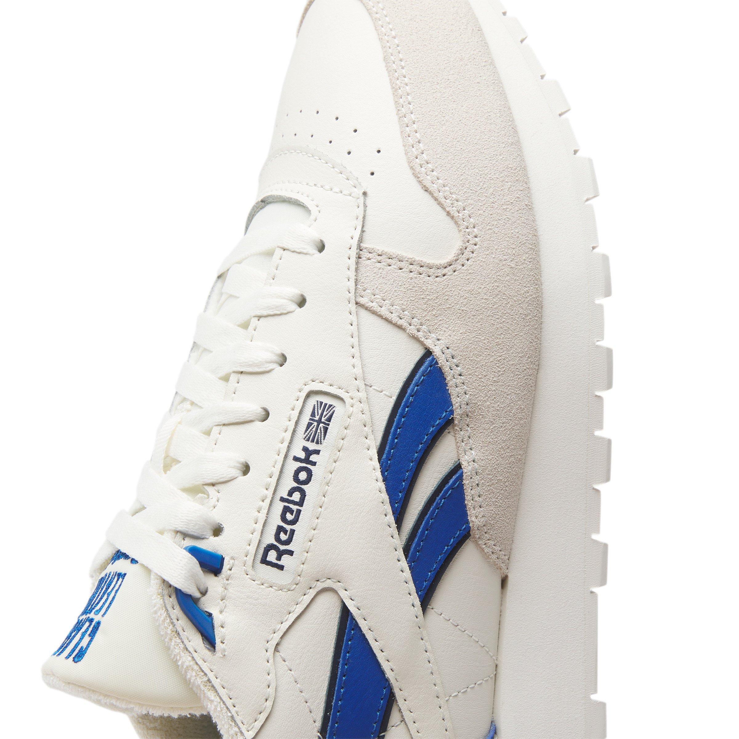 Reebok Classic Leather "Chalk/Vector Blue/Vector Navy" Unisex Shoe - CHALK/BLUE/NAVY Thumbnail View 4