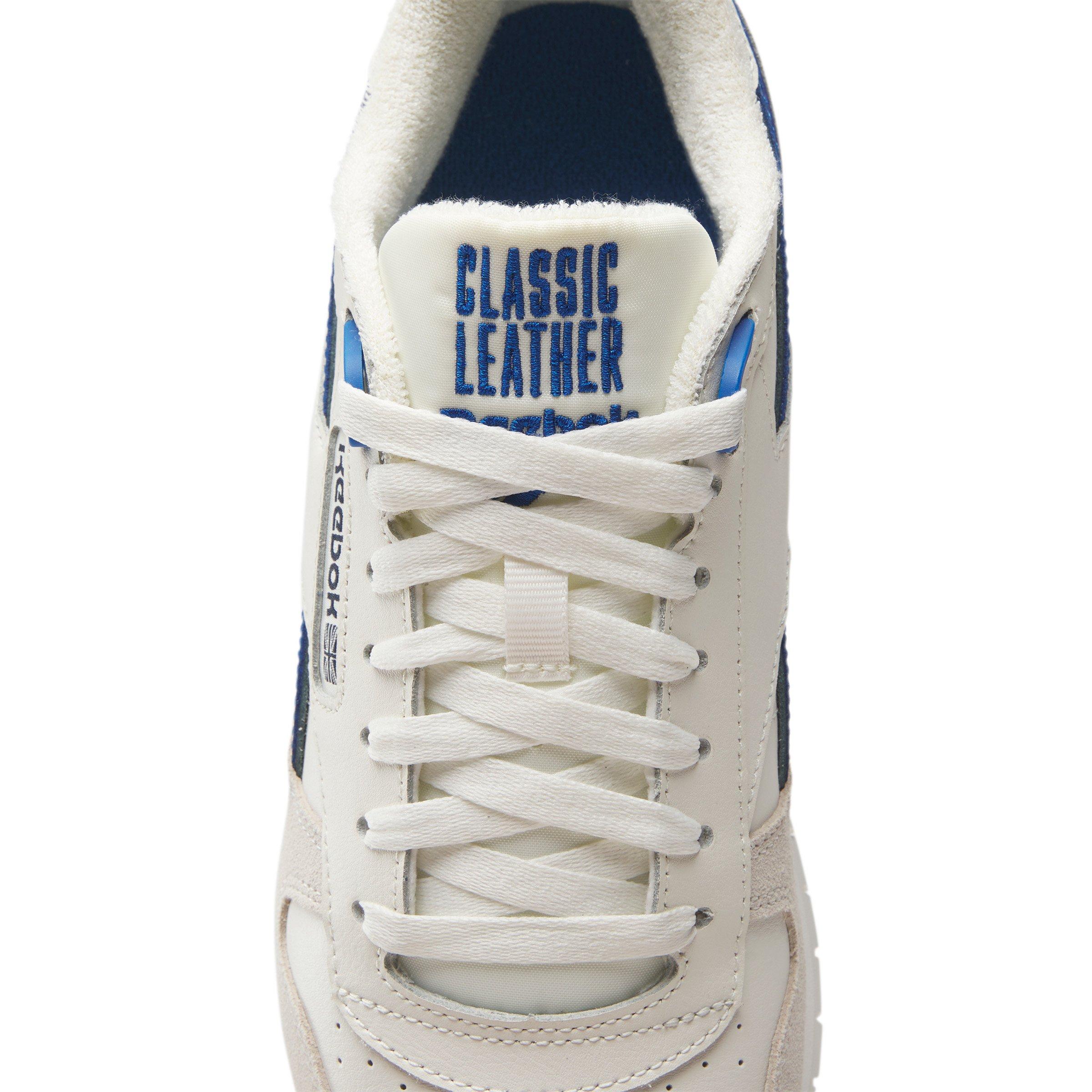Reebok Classic Leather "Chalk/Vector Blue/Vector Navy" Unisex Shoe - CHALK/BLUE/NAVY Thumbnail View 5