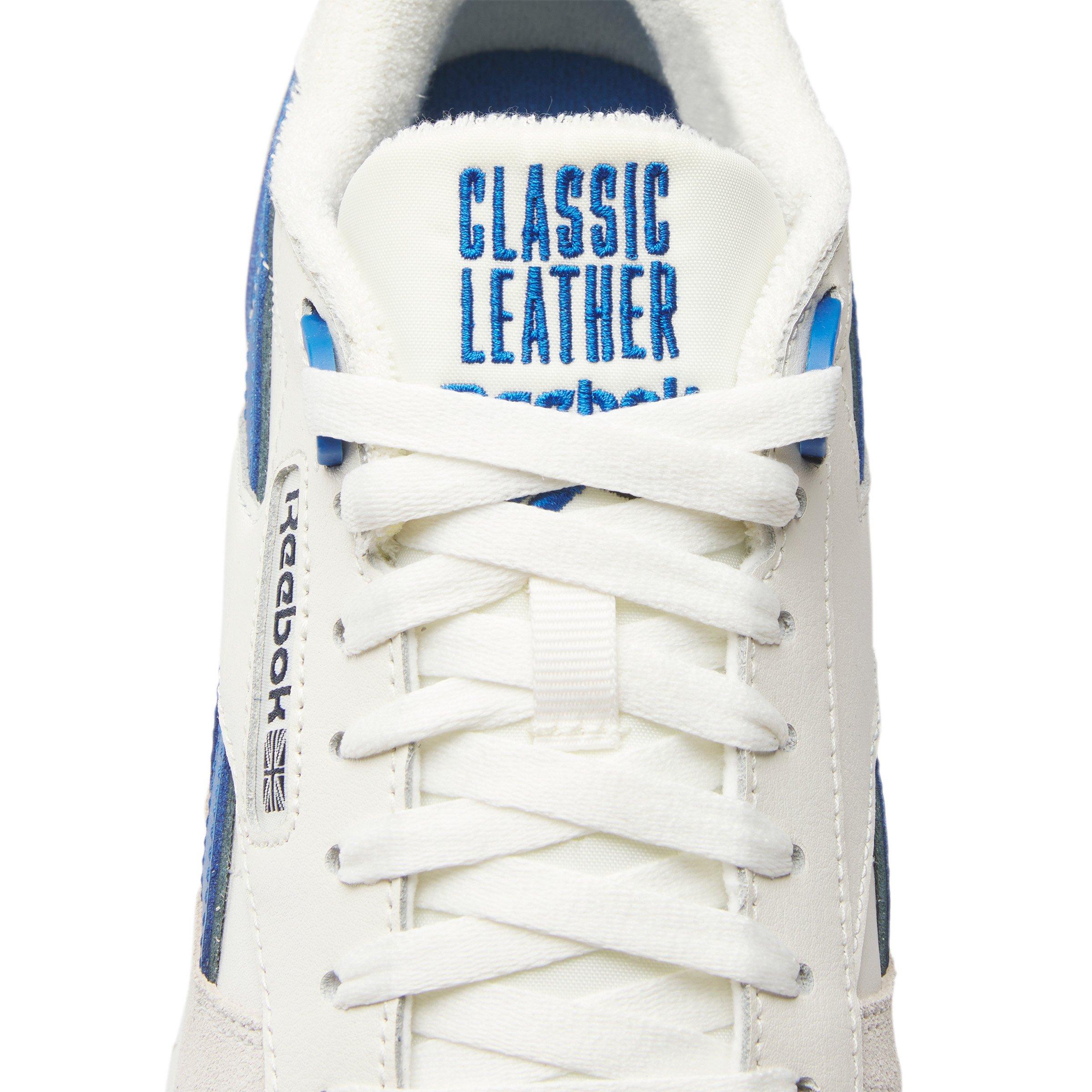 Reebok Classic Leather "Chalk/Vector Blue/Vector Navy" Unisex Shoe - CHALK/BLUE/NAVY Thumbnail View 7