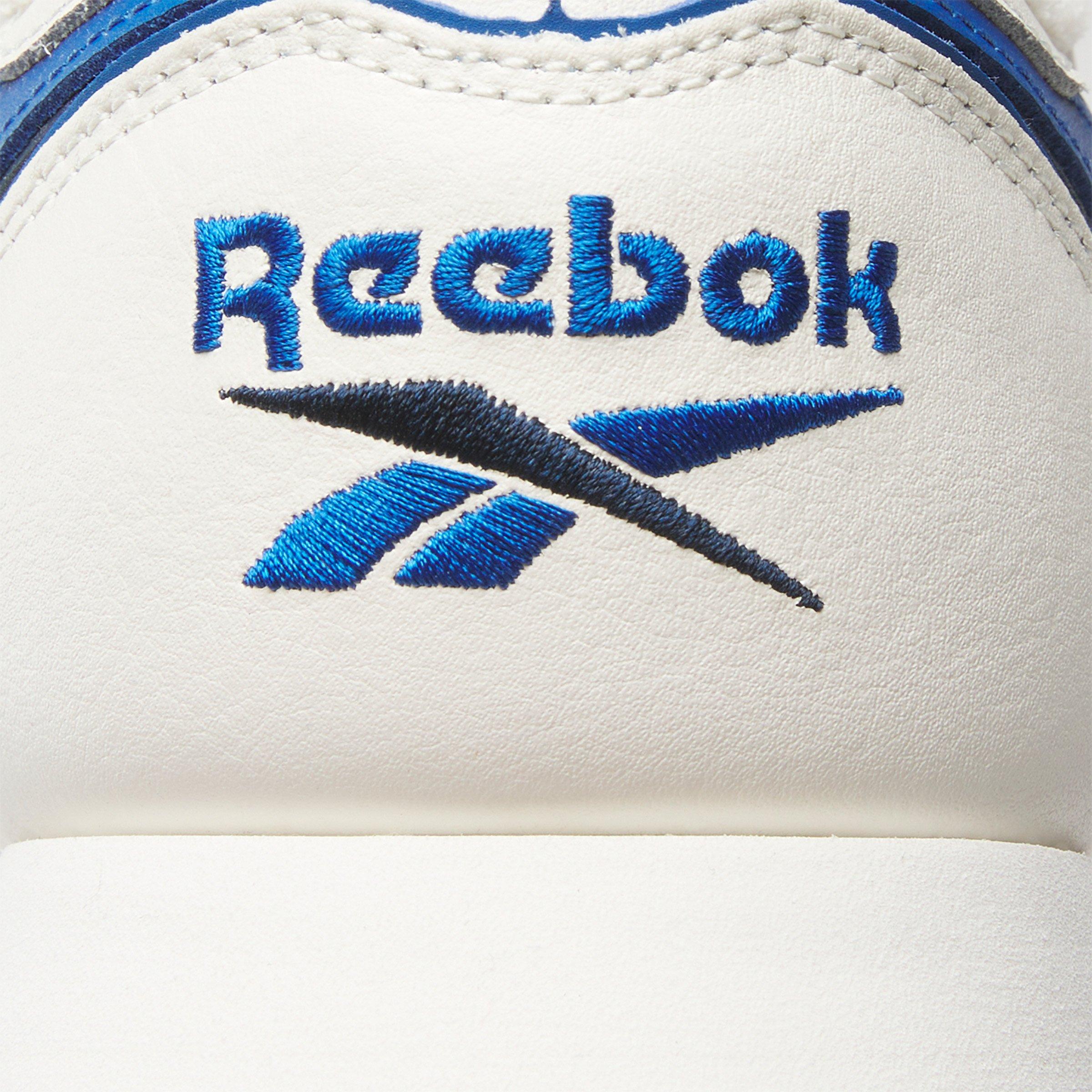 Reebok Classic Unisex Leather Casual Lace Up Shoe - Chalk/Blue