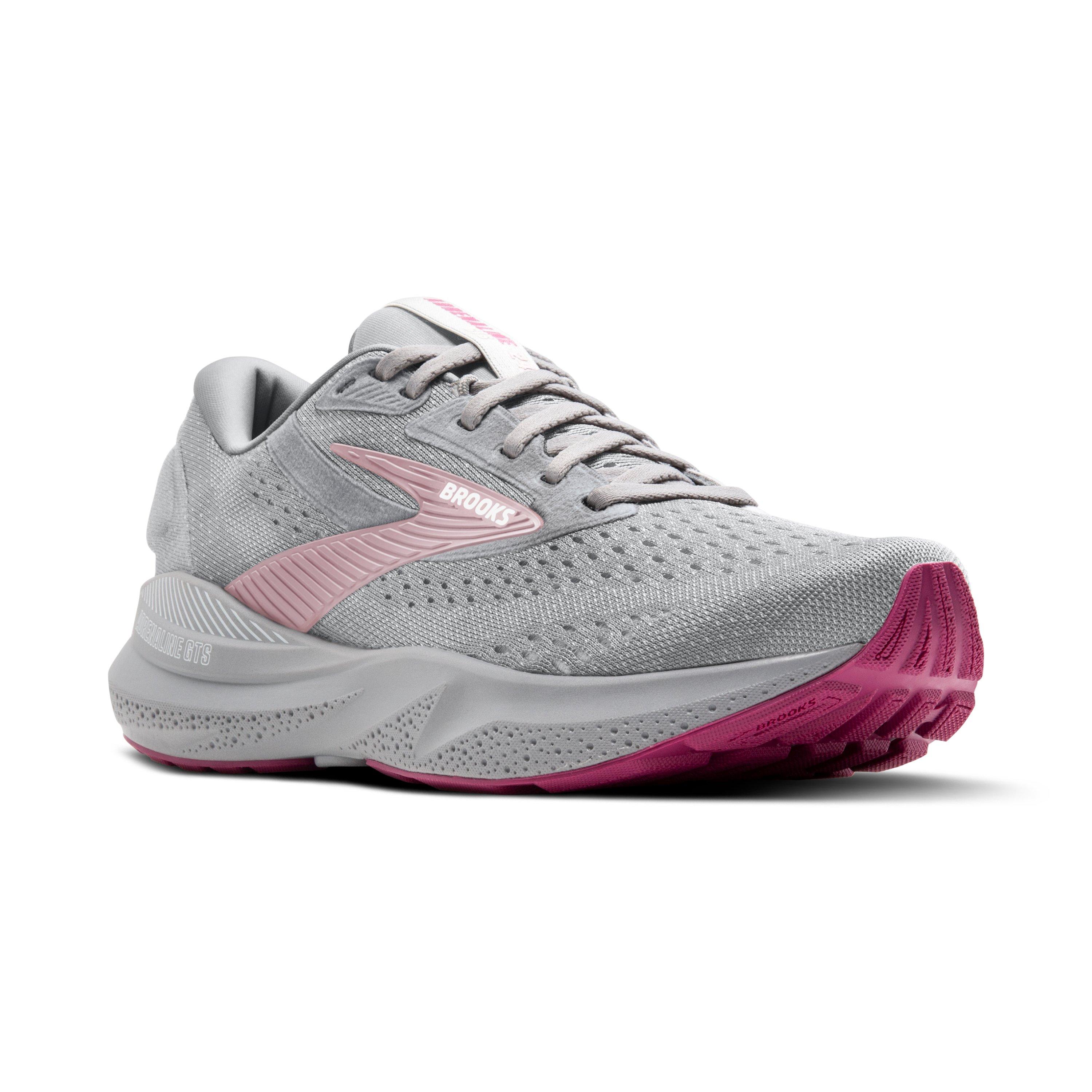 Brooks Adrenaline GTS 24 "Alloy/White/Zephyr" Women's Wide Running Shoe - ALLOY/WHITE/ZEPHYR Thumbnail View 4