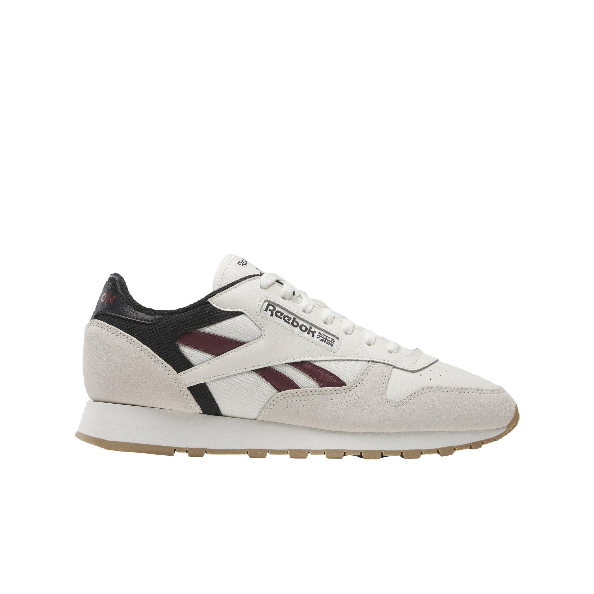 Reebok Classic Leather "Chalk/Classic Maroon/Core Black" Unisex Shoe - CHALK/MAROON/BLACK Thumbnail View 1