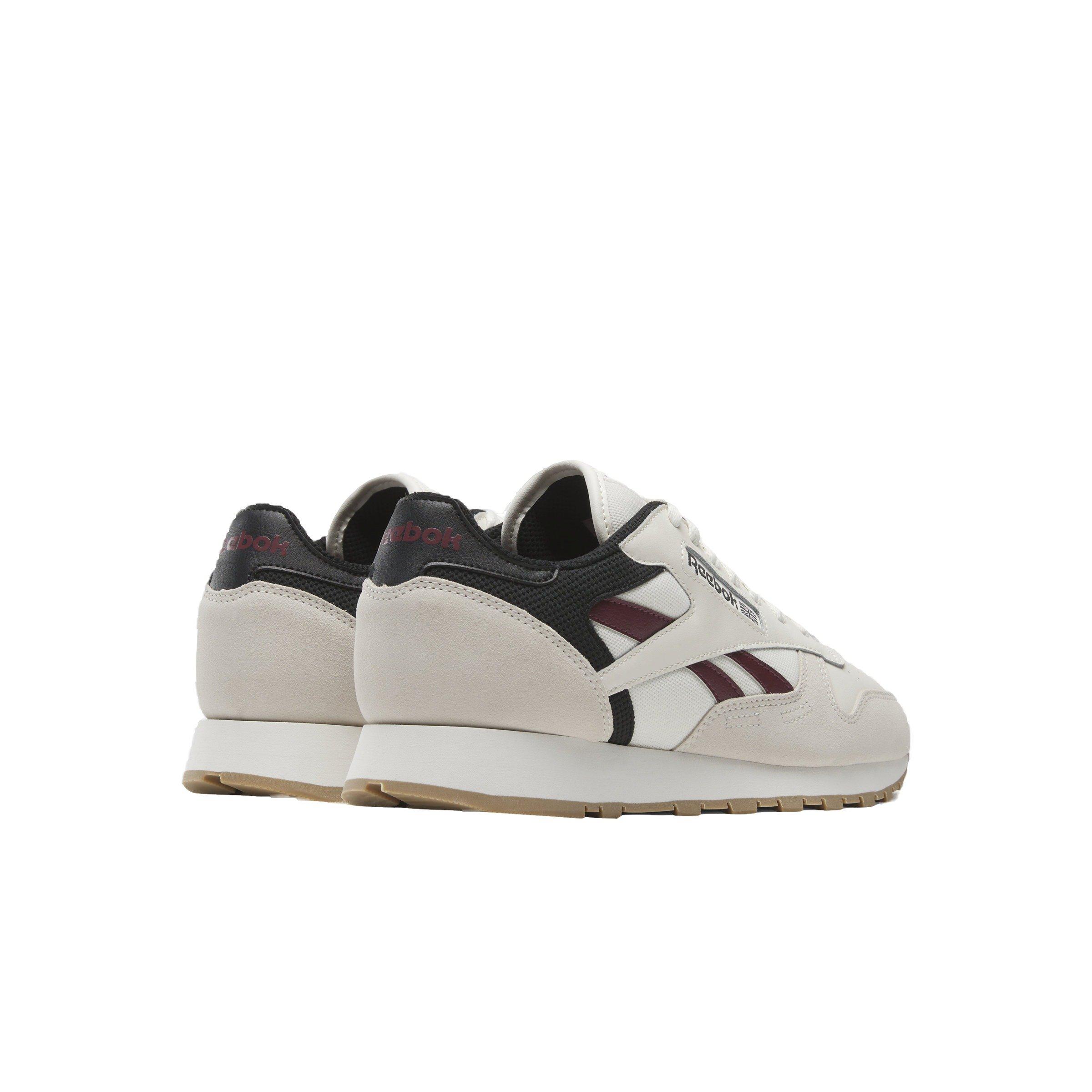 Reebok Classic Leather "Chalk/Classic Maroon/Core Black" Unisex Shoe - CHALK/MAROON/BLACK Thumbnail View 2