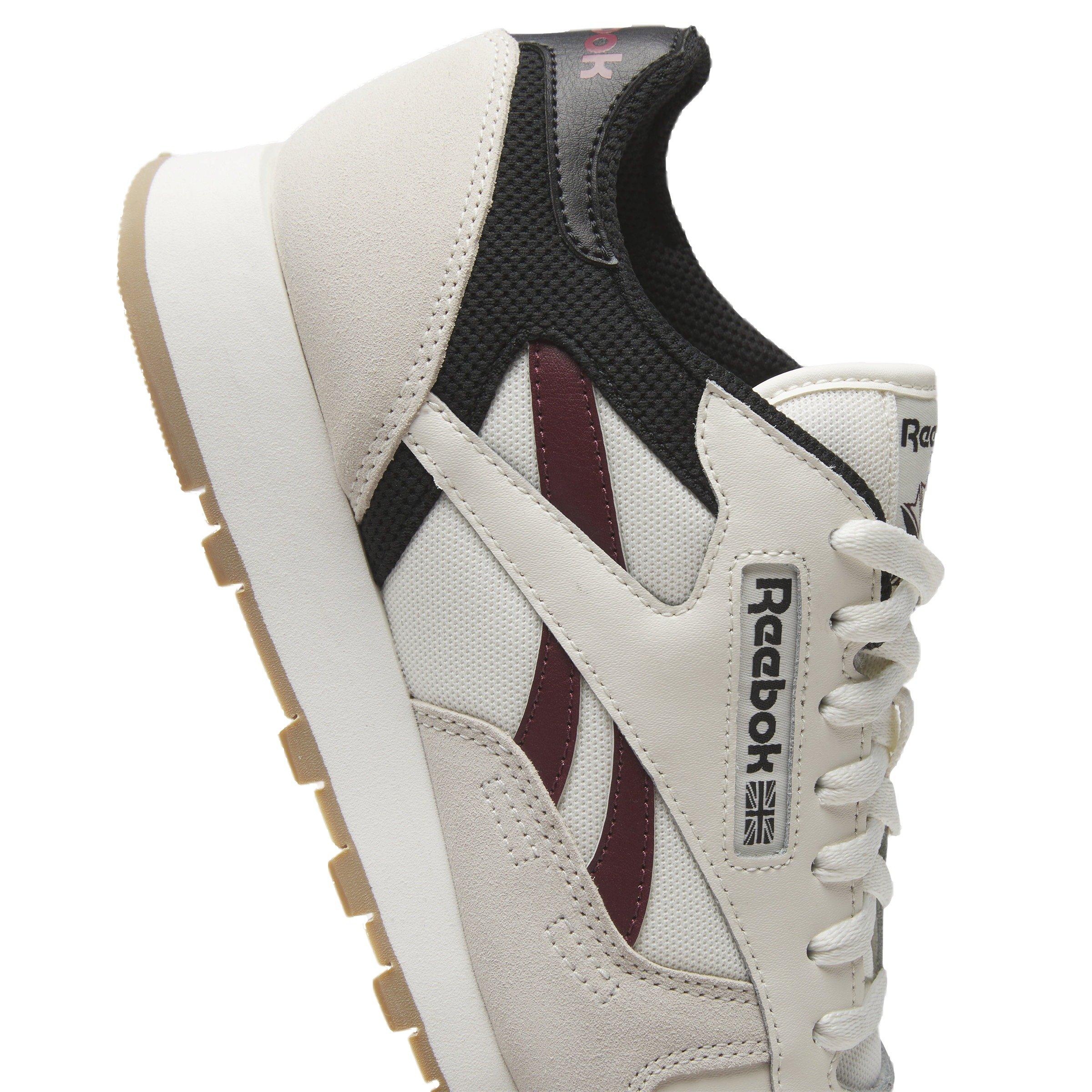 Reebok Classic Leather "Chalk/Classic Maroon/Core Black" Unisex Shoe - CHALK/MAROON/BLACK Thumbnail View 5