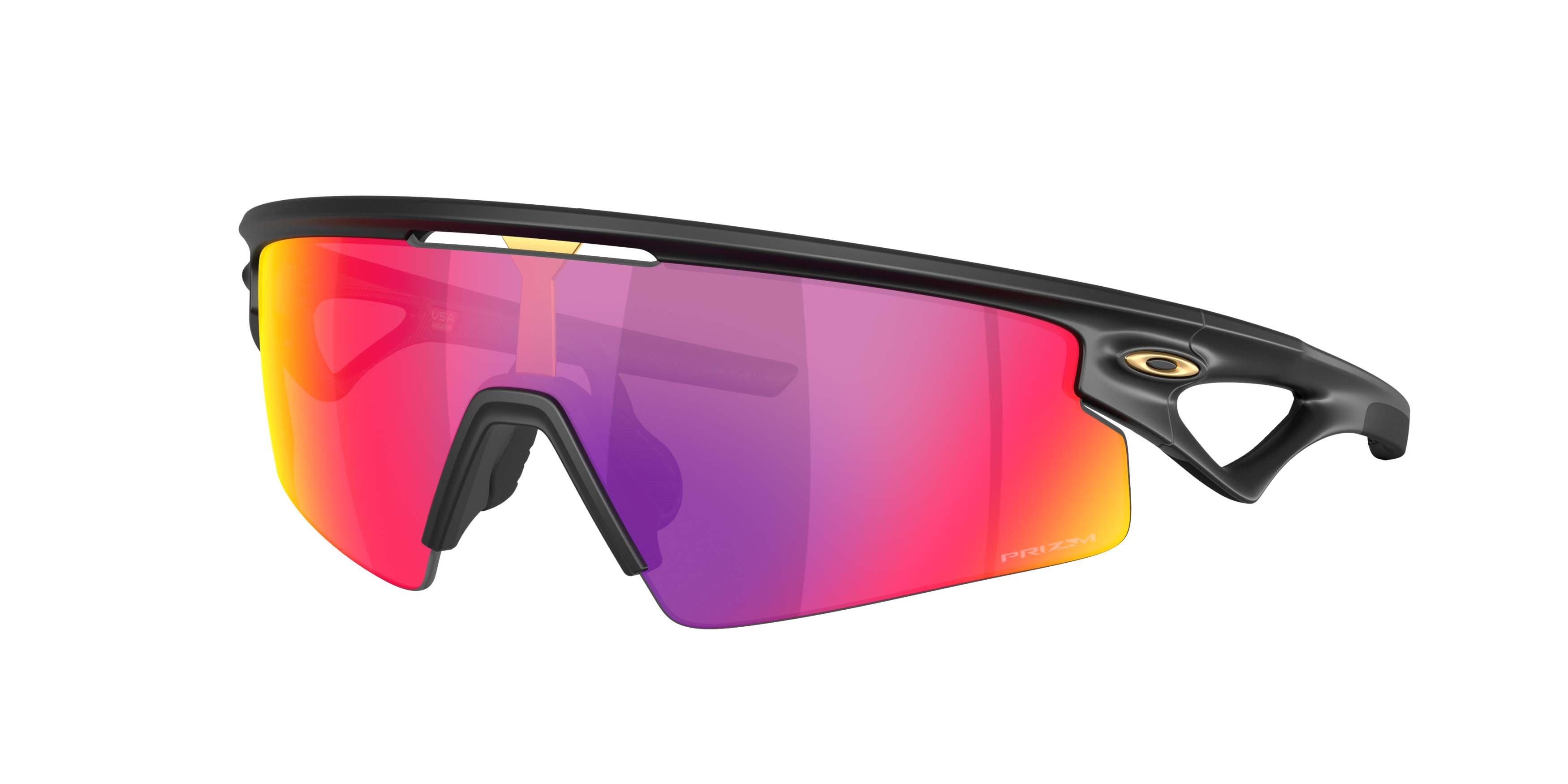 Oakley Sphaera Strike Prizm Road Sunglasses &ndash; Matte Black - BLACK/RED Thumbnail View 1