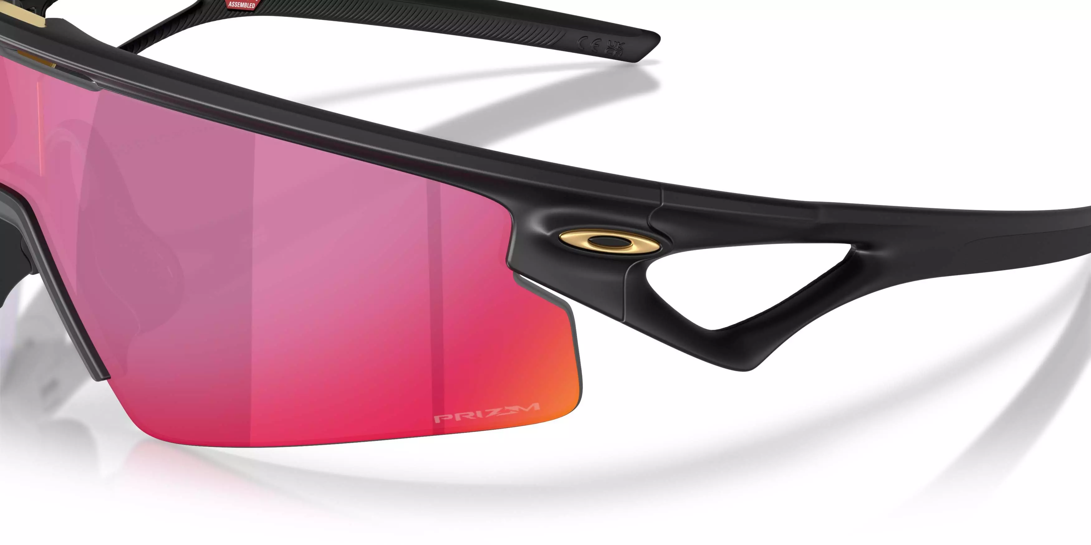 Oakley Sphaera Strike Prizm Road Sunglasses &ndash; Matte Black - BLACK/RED