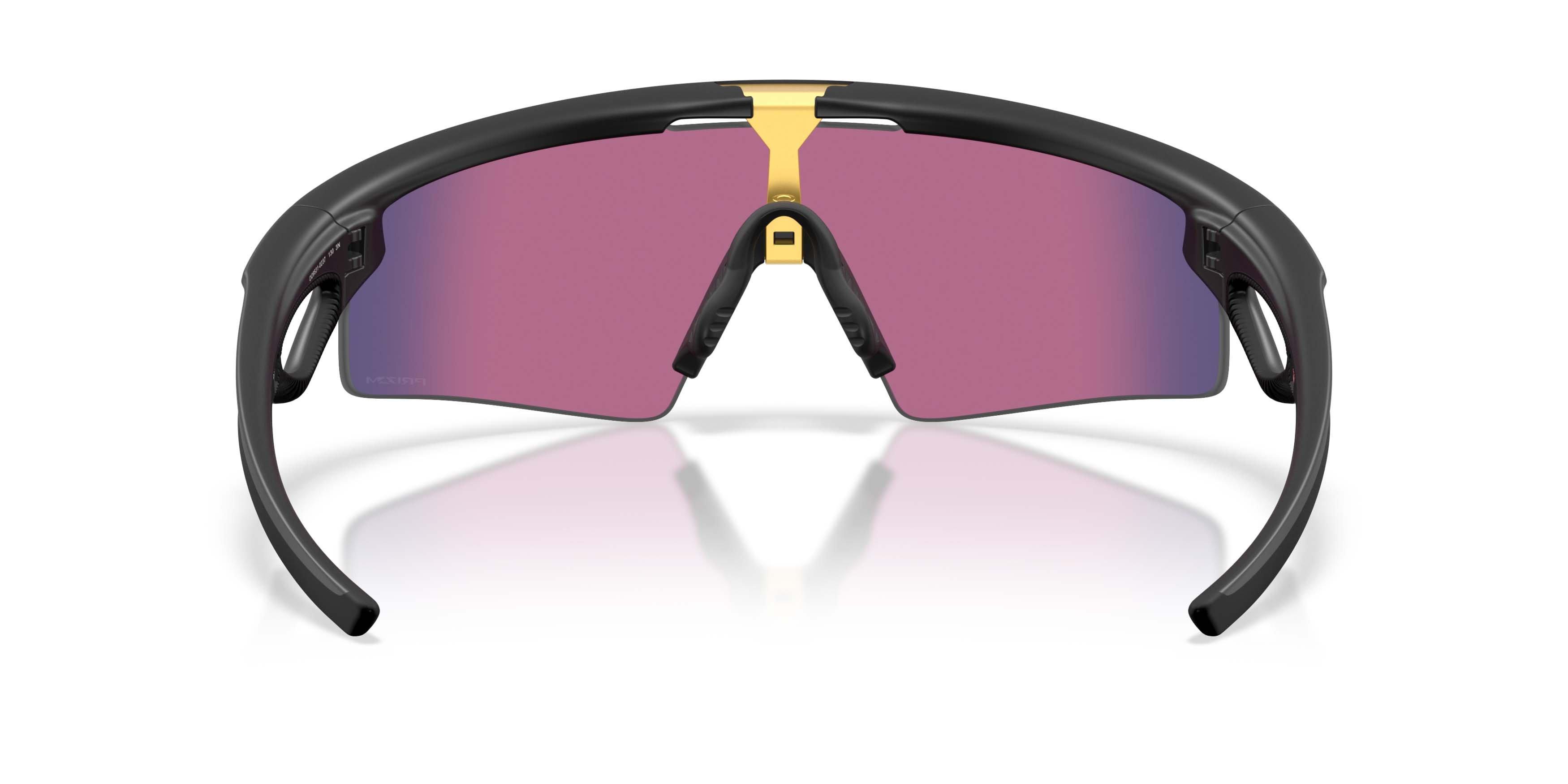 Oakley Sphaera Strike Prizm Road Sunglasses &ndash; Matte Black - BLACK/RED Thumbnail View 6