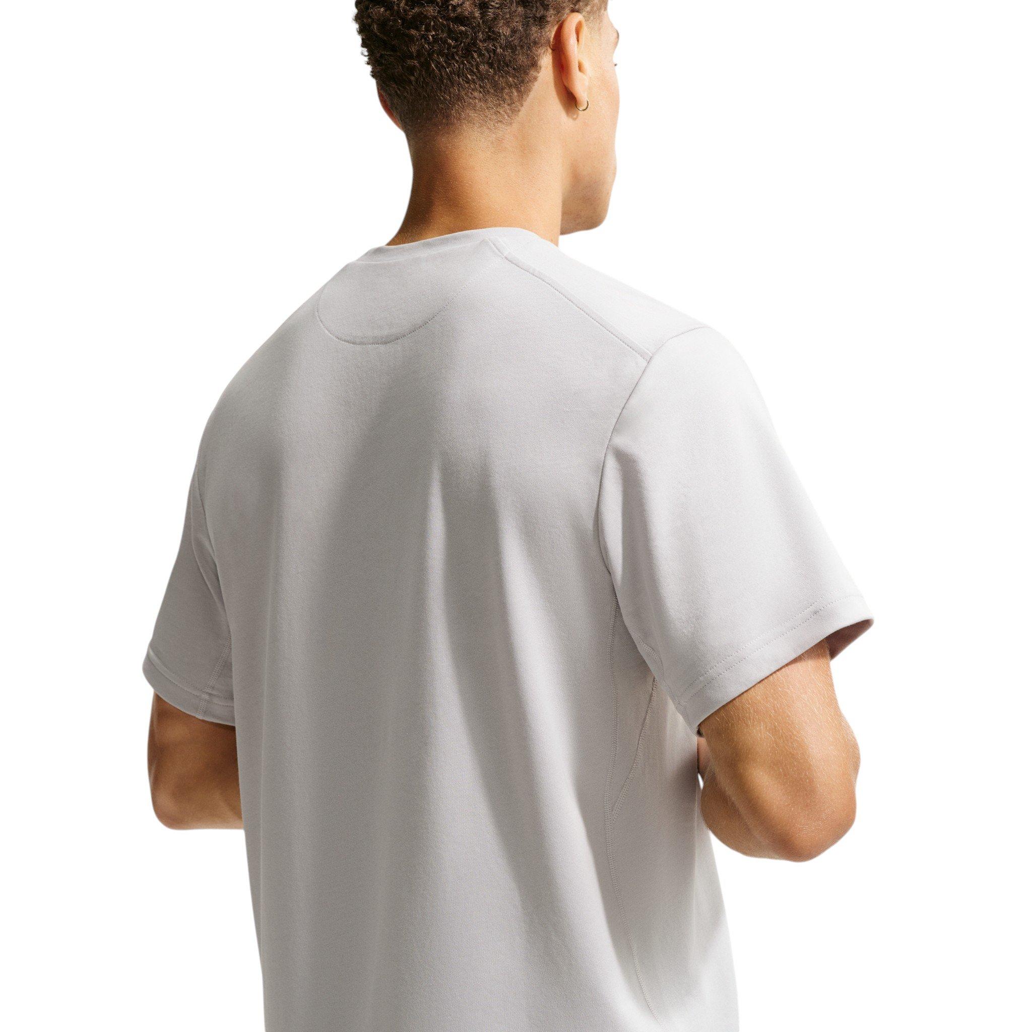 Nike Men's Primary Dri-FIT Short Sleeve Versatile Top - Grey - GREY