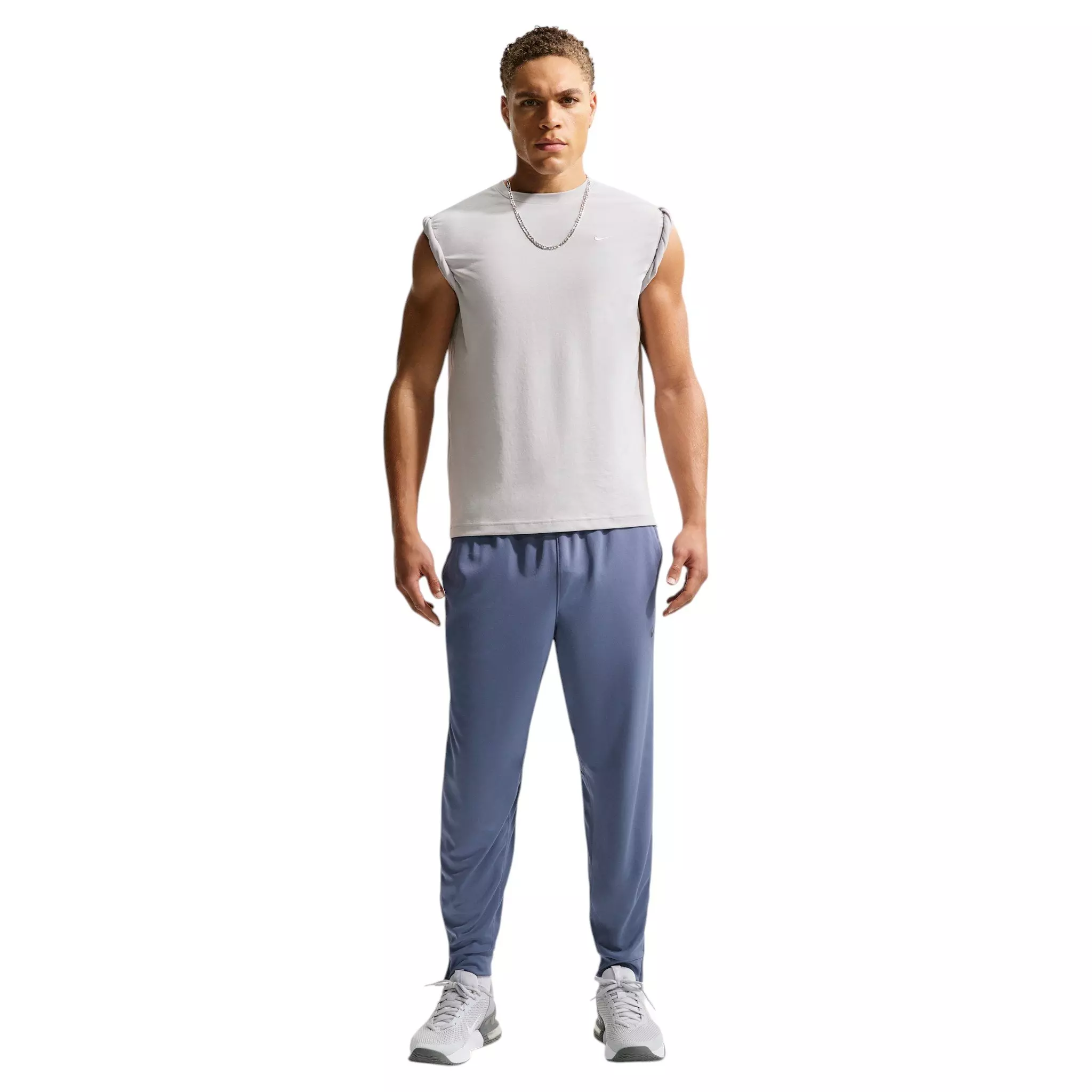 Nike Men's Primary Dri-FIT Short Sleeve Versatile Top - Grey - GREY