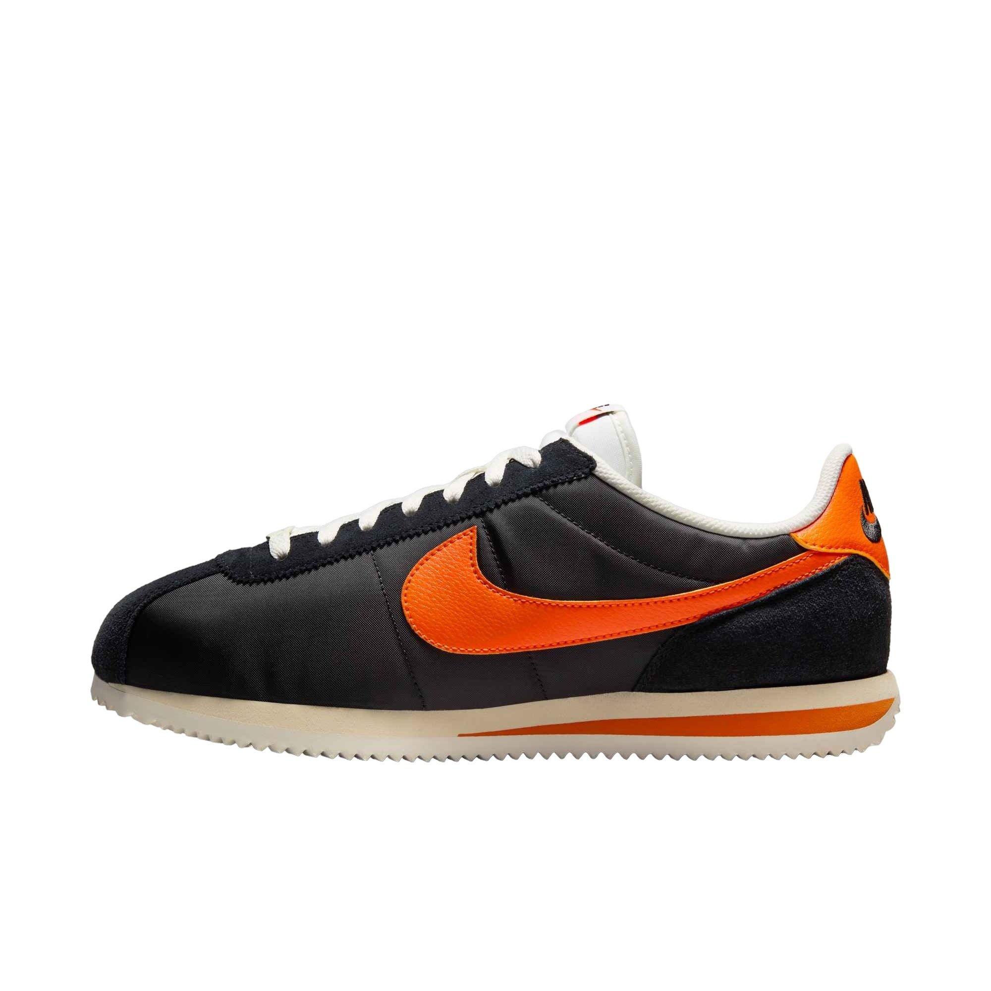 Nike Cortez Textile "Black/Sail/Muslin/Safety Orange" Men's Shoe - BLACK/SAIL/MUSLIN/ORANGE Thumbnail View 2