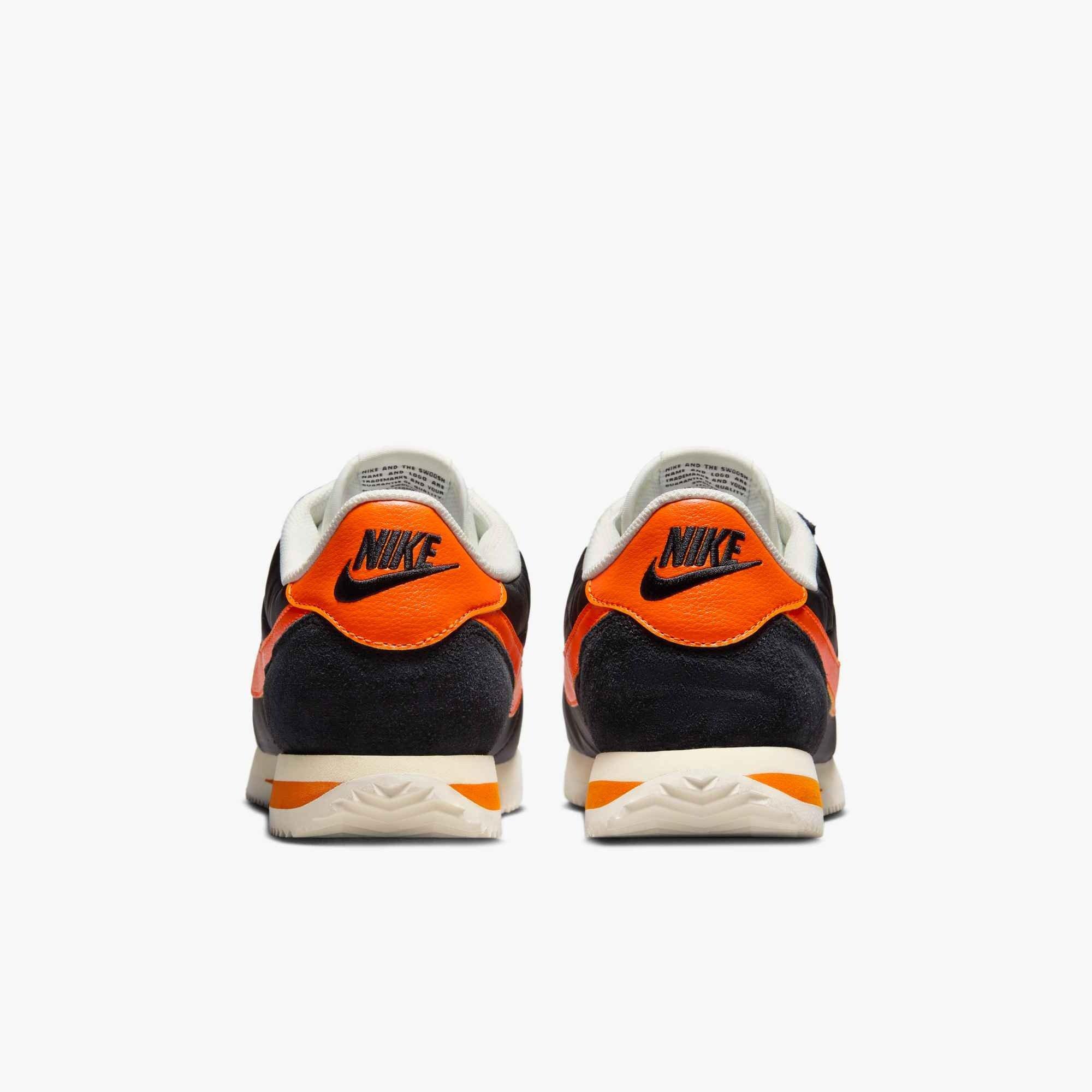 Nike Cortez Textile "Black/Sail/Muslin/Safety Orange" Men's Shoe - BLACK/SAIL/MUSLIN/ORANGE Thumbnail View 5