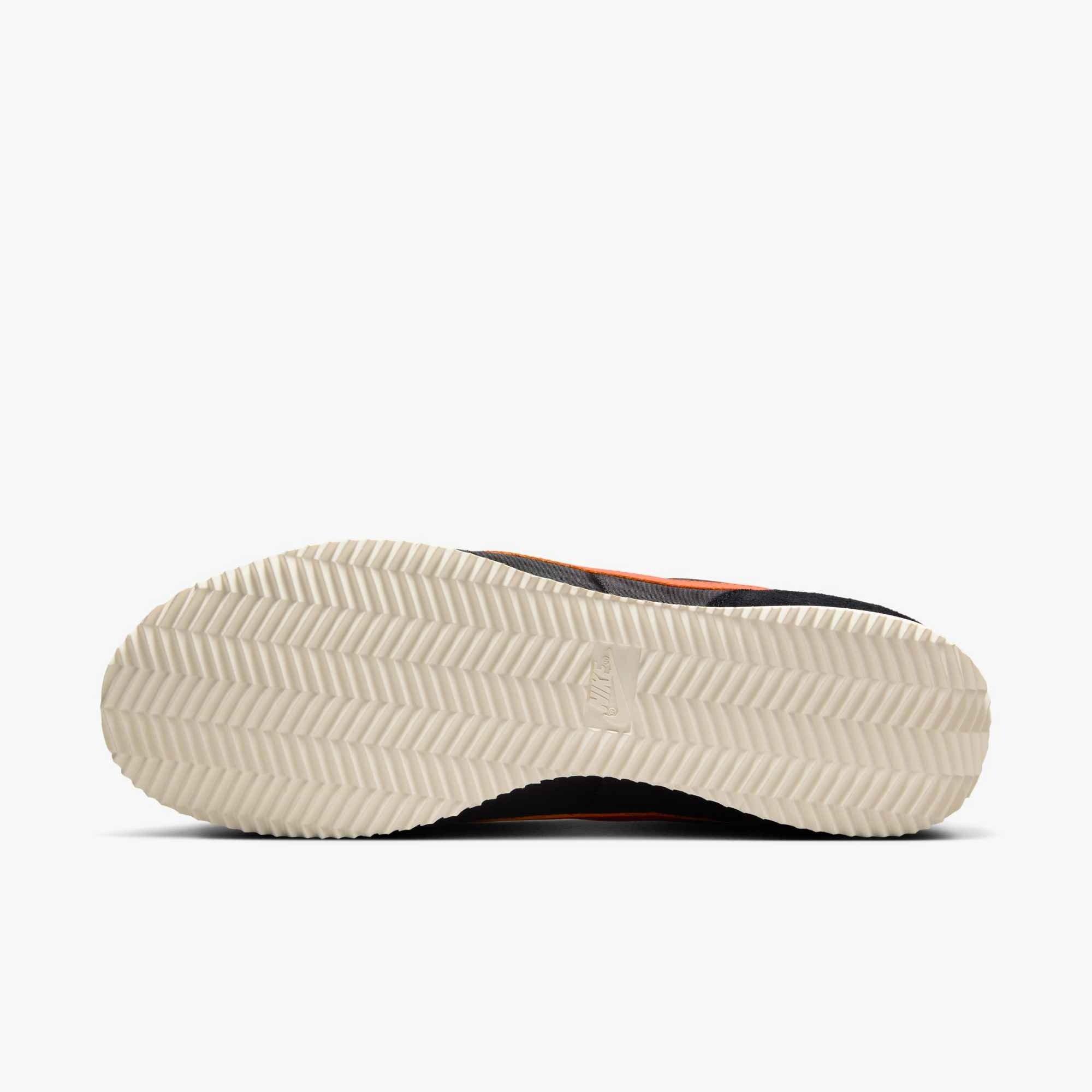 Nike Cortez Textile "Black/Sail/Muslin/Safety Orange" Men's Shoe - BLACK/SAIL/MUSLIN/ORANGE Thumbnail View 8