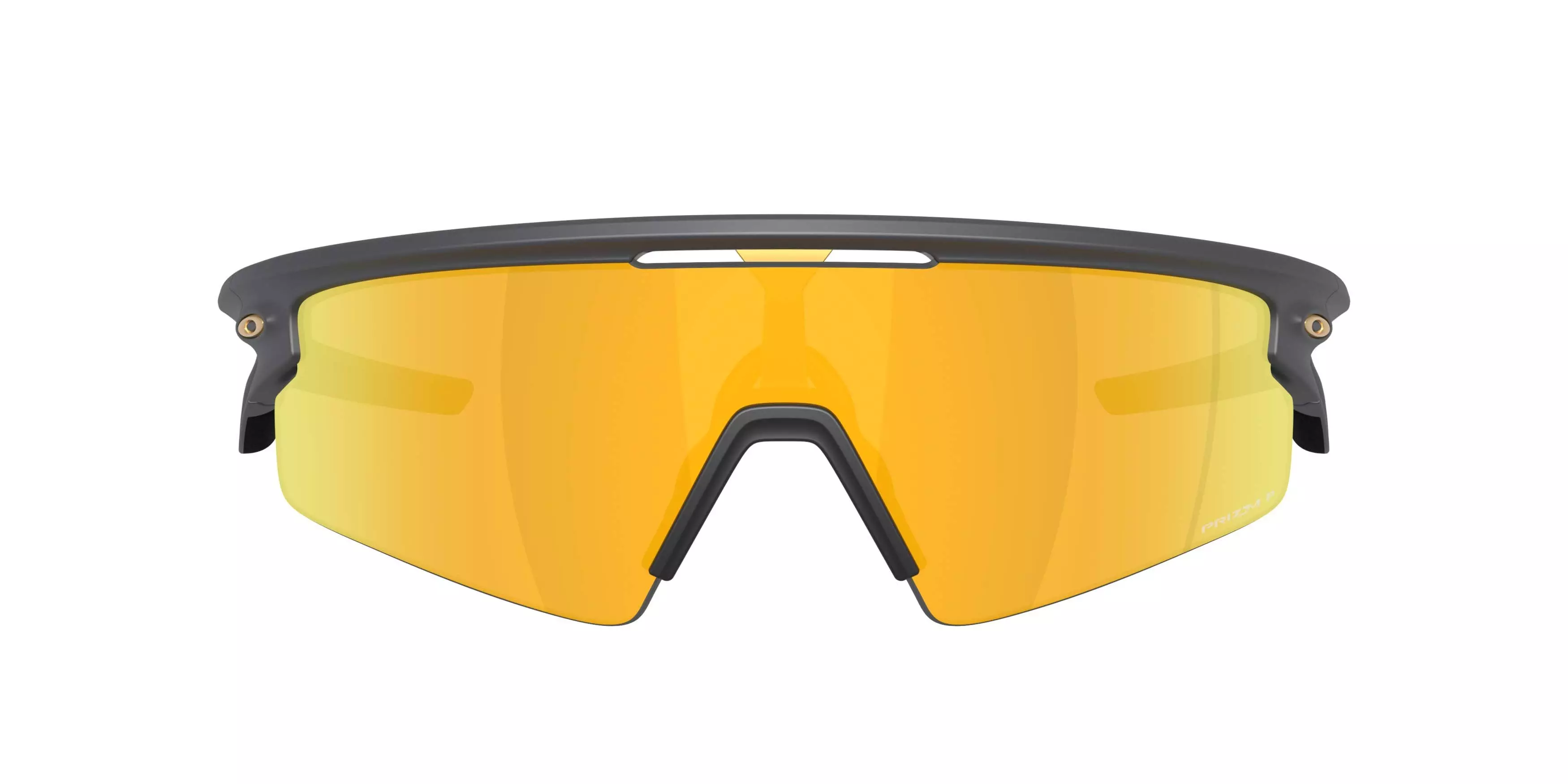 Oakley Sphaera Strike Prizm 24K Sunglasses &ndash; Matte Carbon - GREY/GOLD