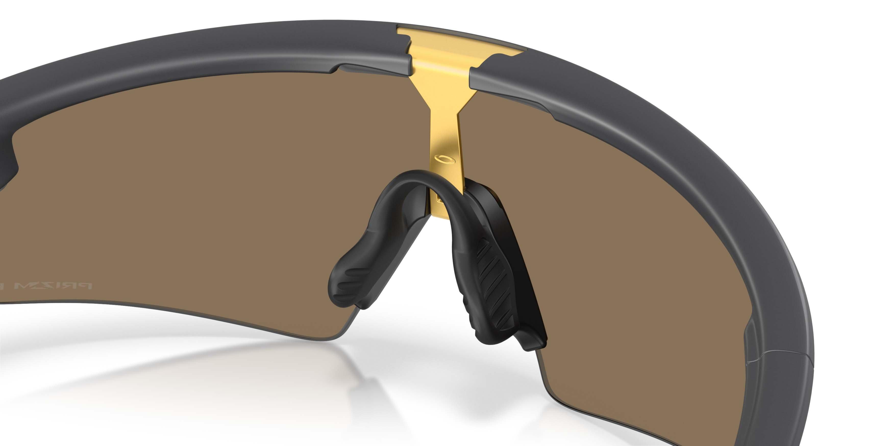 Oakley Sphaera Strike Prizm 24K Sunglasses &ndash; Matte Carbon - GREY/GOLD Thumbnail View 5