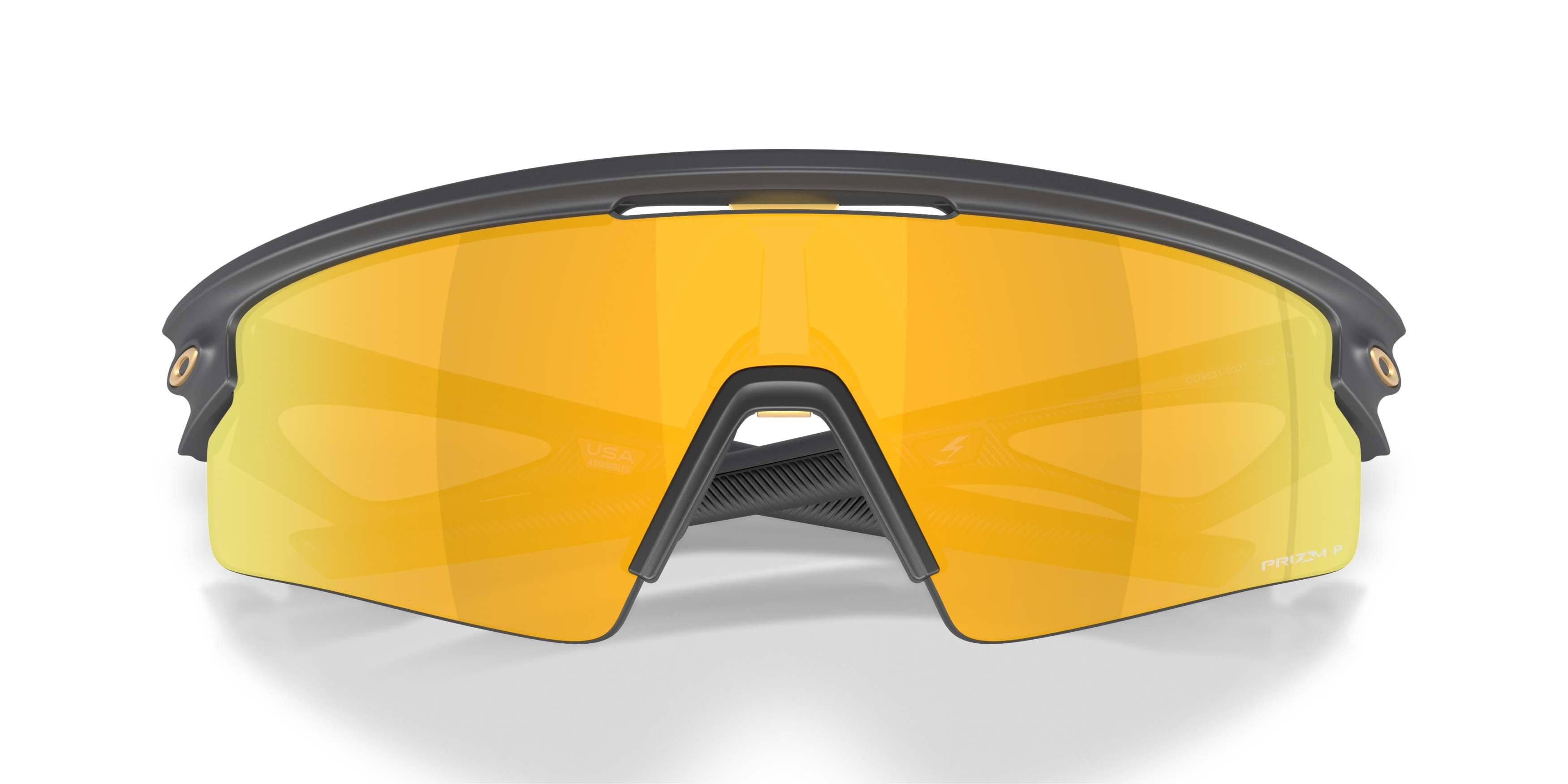 Oakley Sphaera Strike Prizm 24K Sunglasses &ndash; Matte Carbon - GREY/GOLD Thumbnail View 7